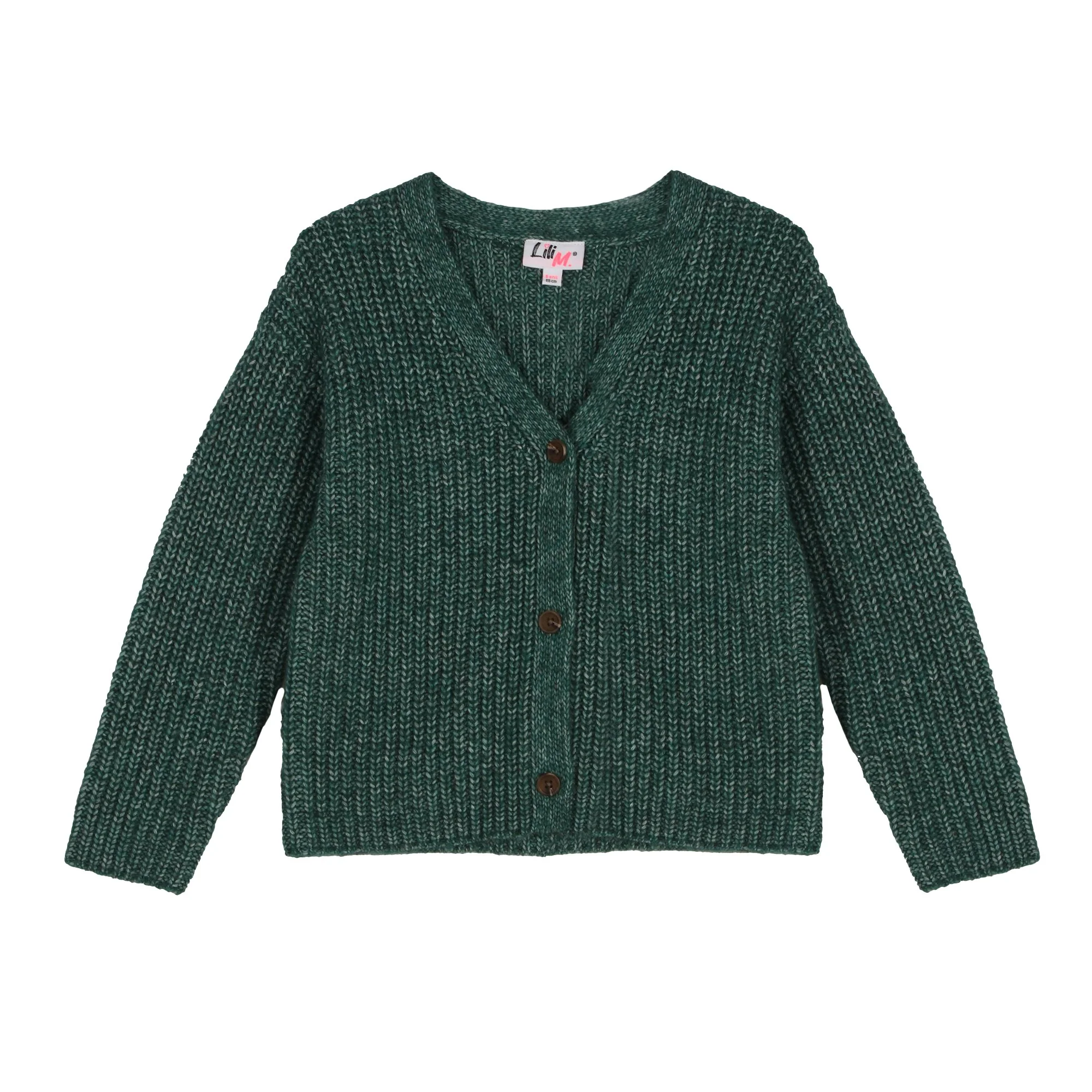 Cardigan col V 3/12 ans - Vert