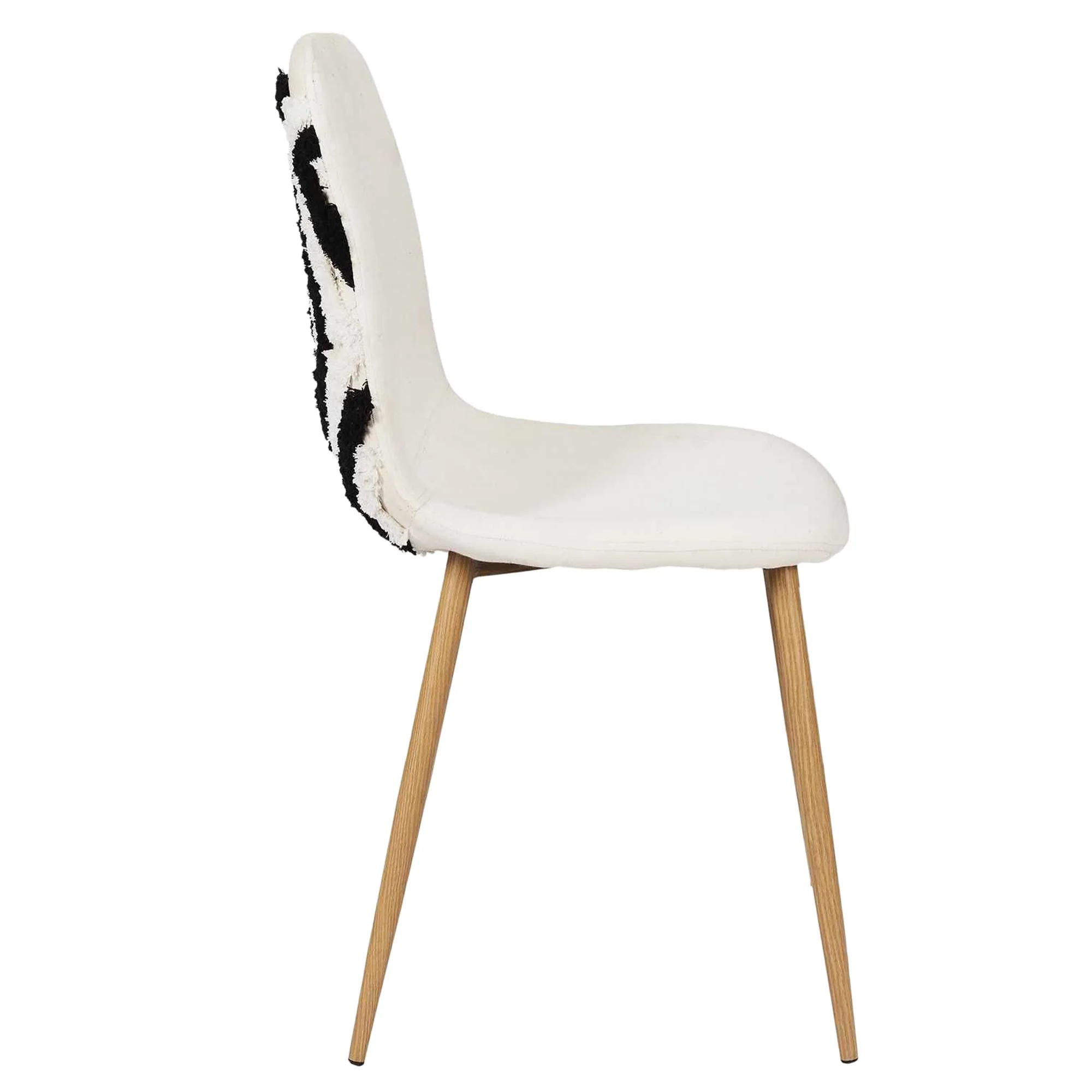 Chaise lagos pied métal imitation bois - Image 3