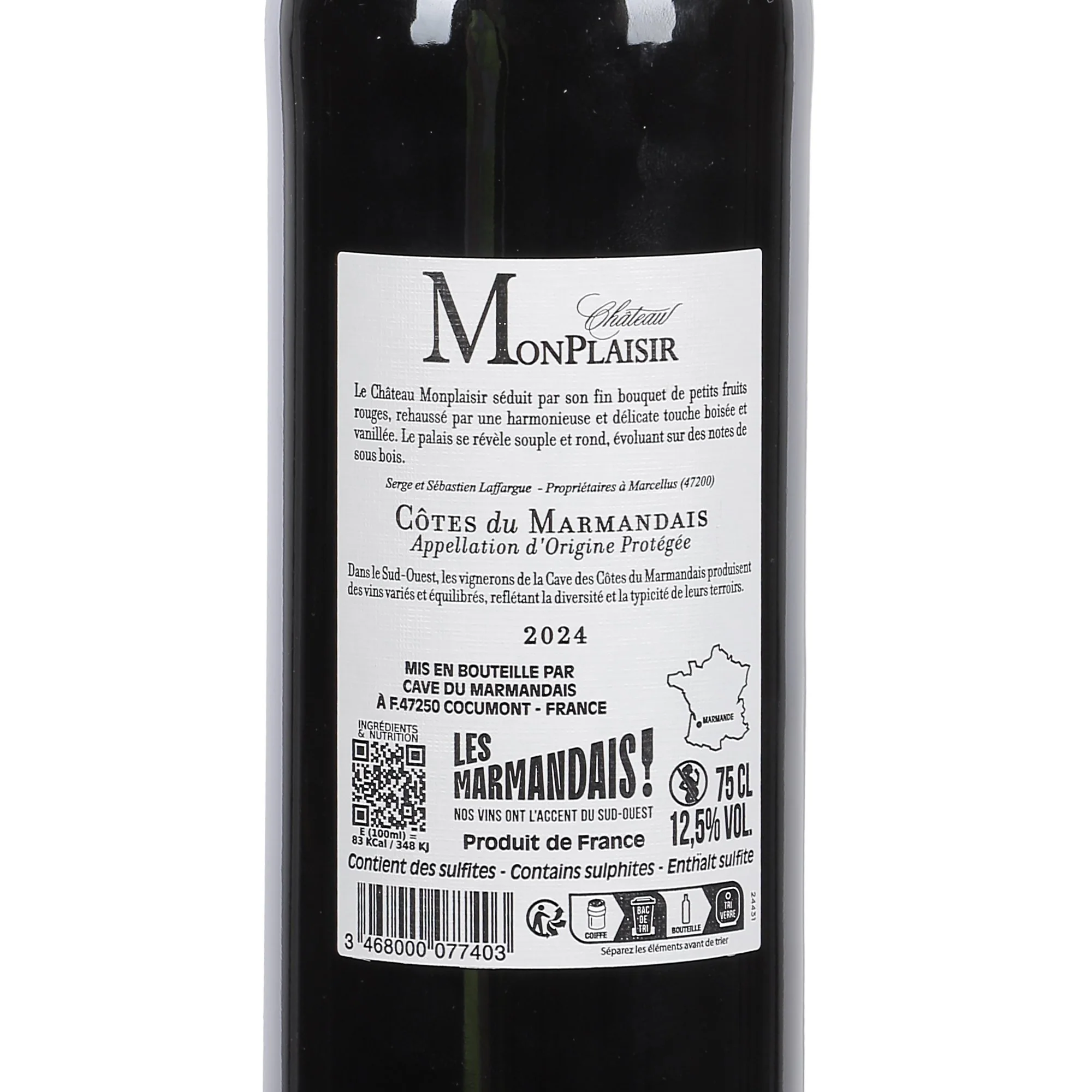 Château Monplaisir côtes de marmandais AOP 2024 - Image 2