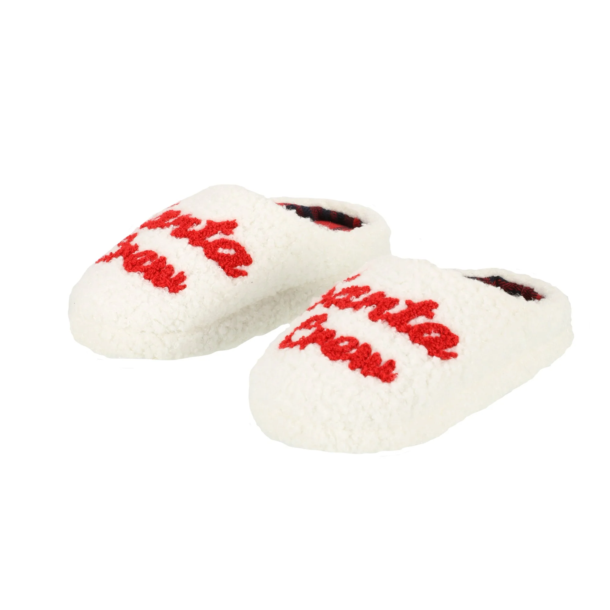 Chaussons bouclette Santa crew 26/31 - Blanc