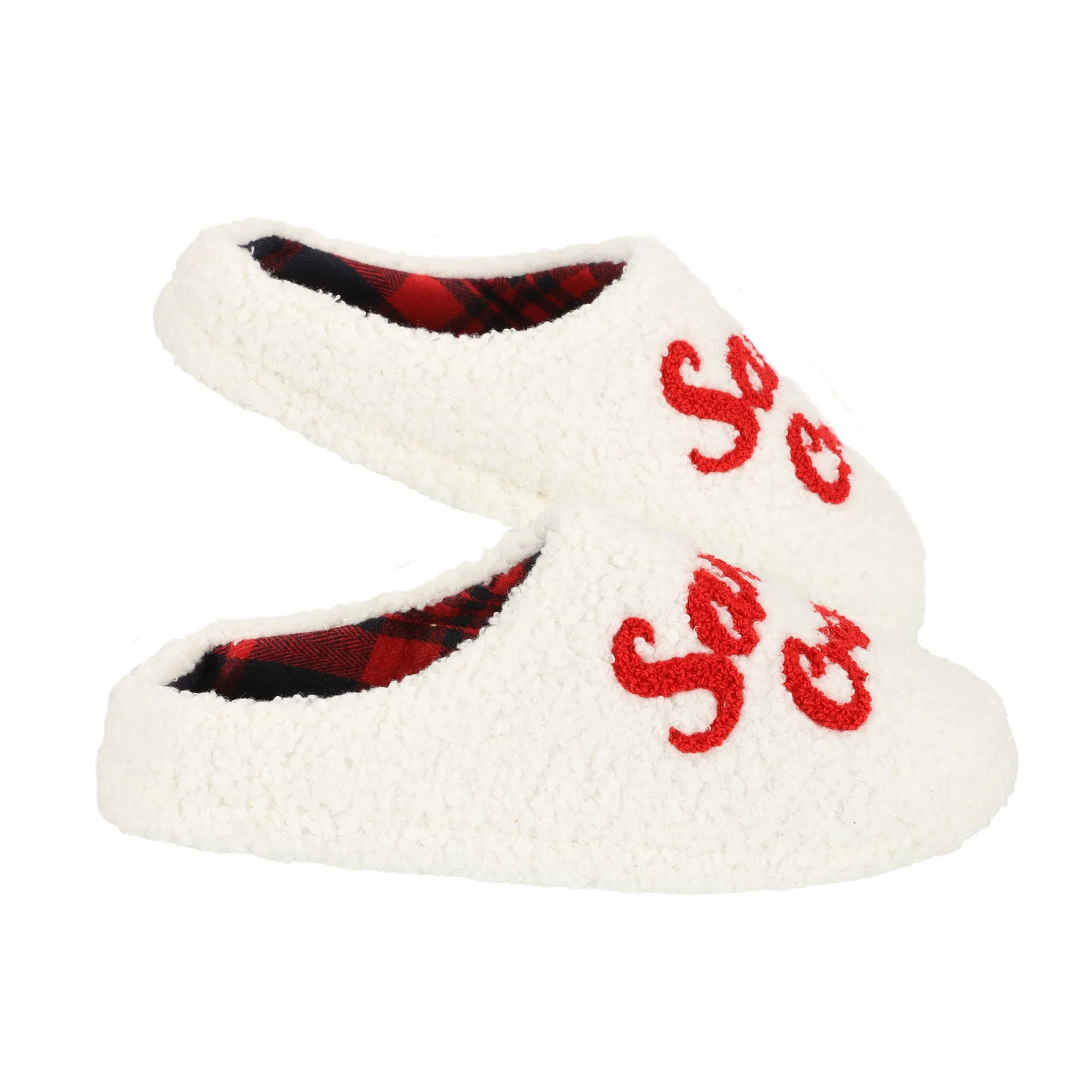 Chaussons bouclette Santa crew 36/41 - Blanc - Image 4