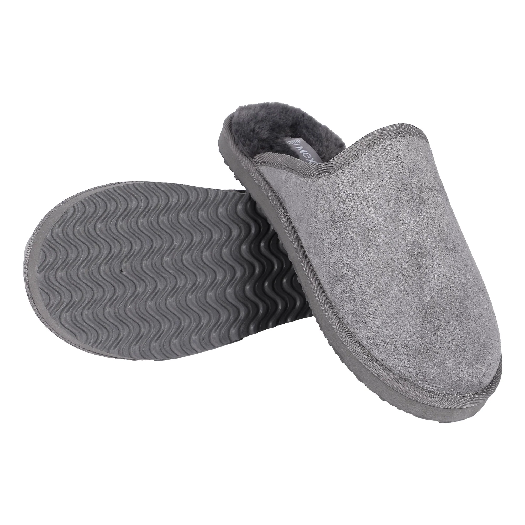 Chaussons fourrés - Gris - Image 3