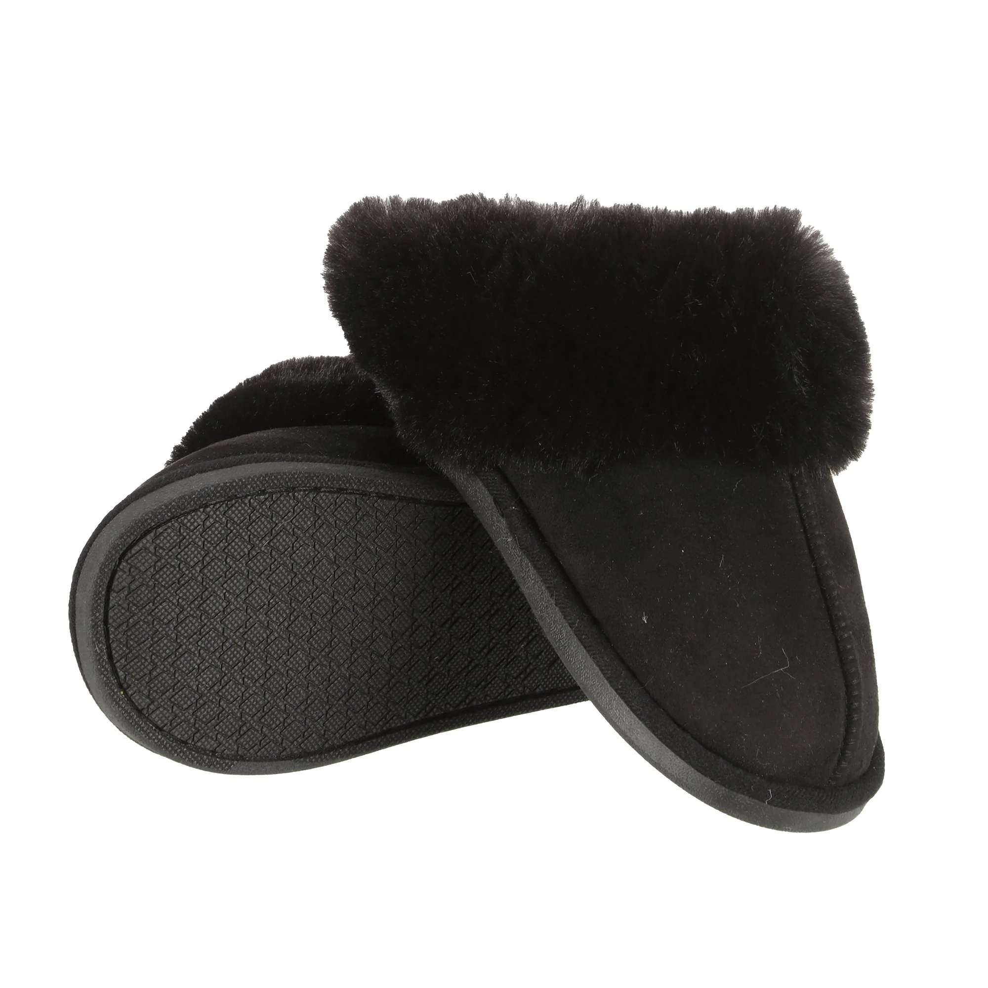 Chaussons fourrés - Noir - Image 3