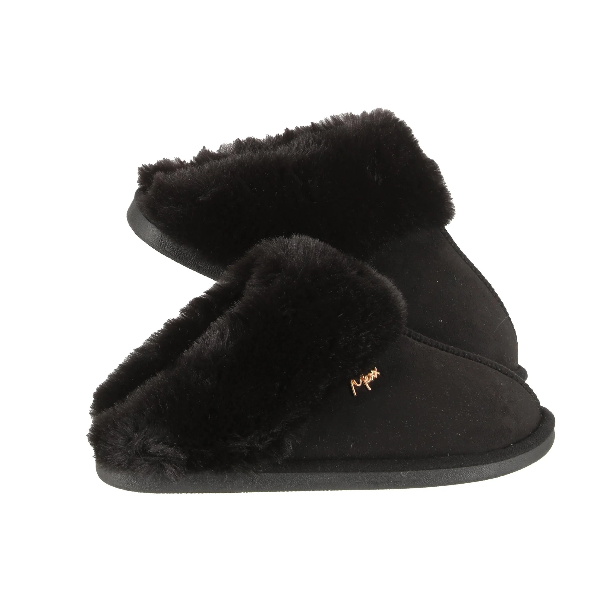 Chaussons fourrés - Noir - Image 4