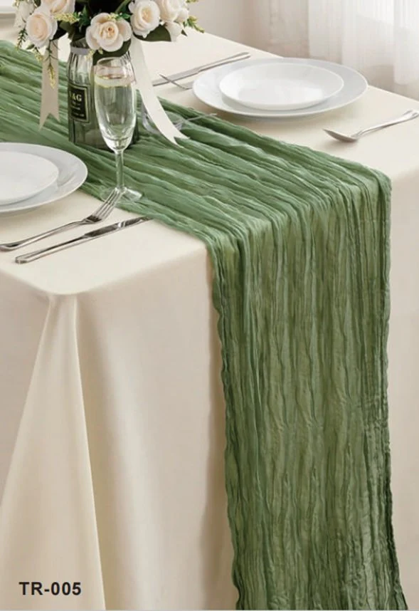 Chemin de table uni 300x90 cm  - Vert
