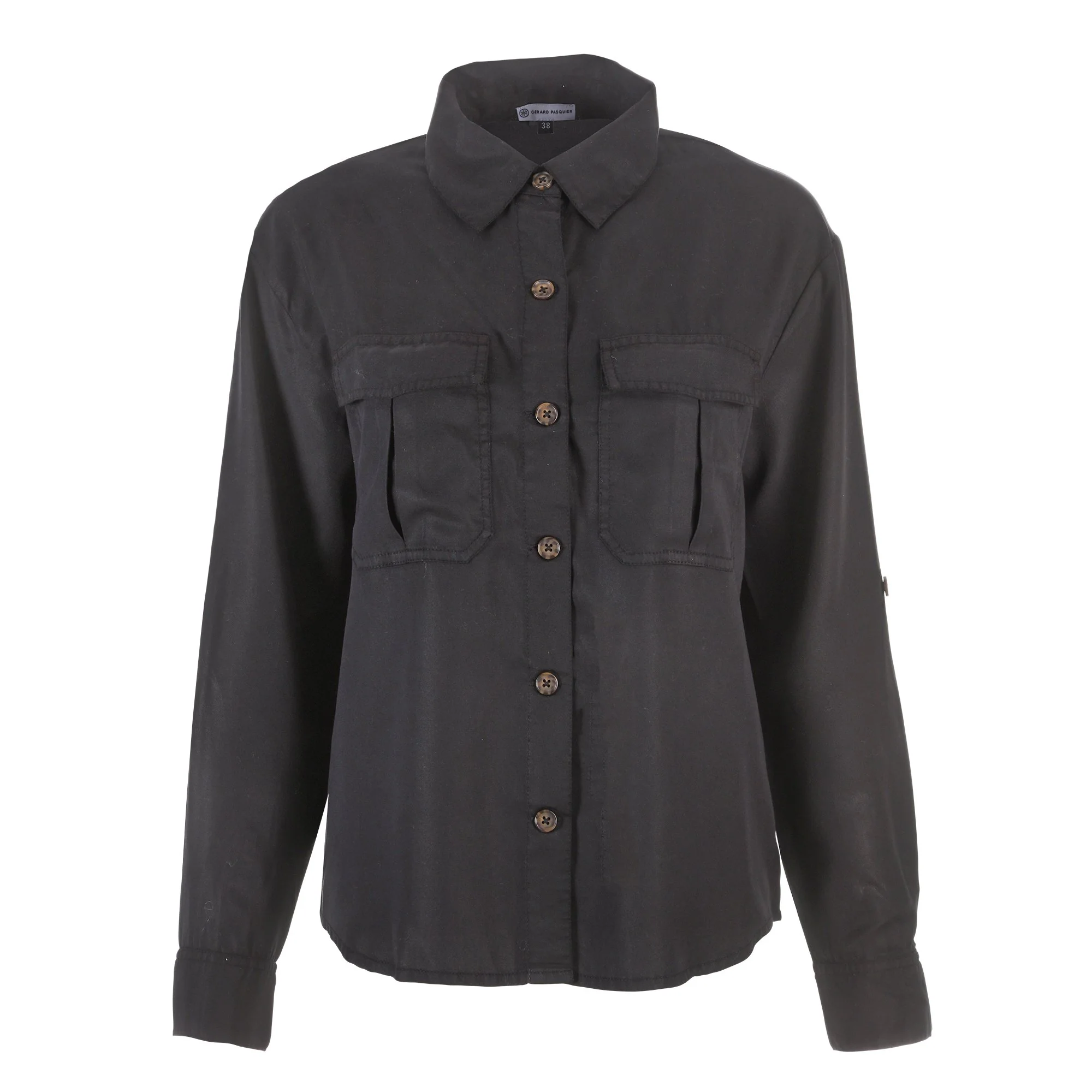 Chemise avec poches  - Noir - Image 5