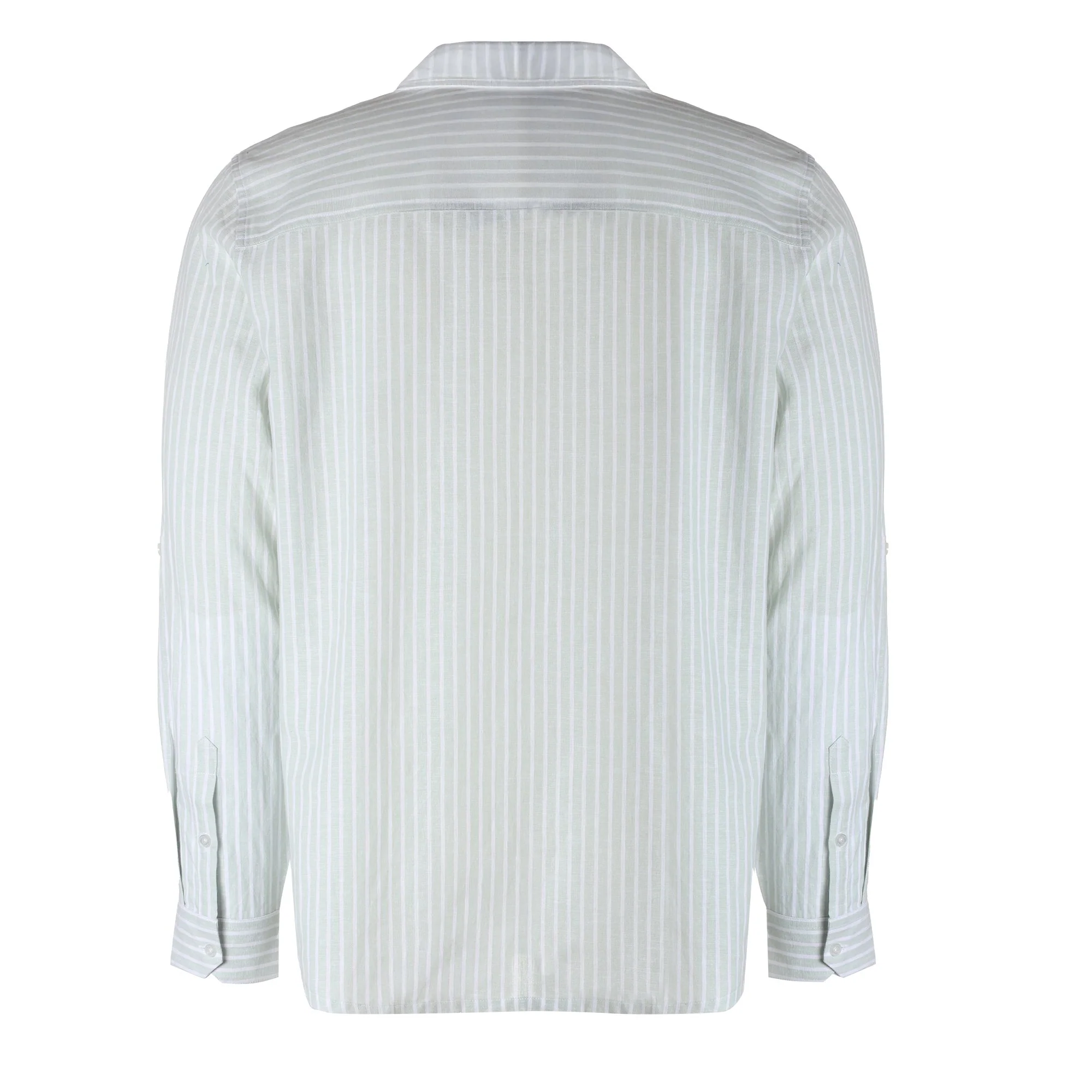 Chemise col mao - Vert - Image 2