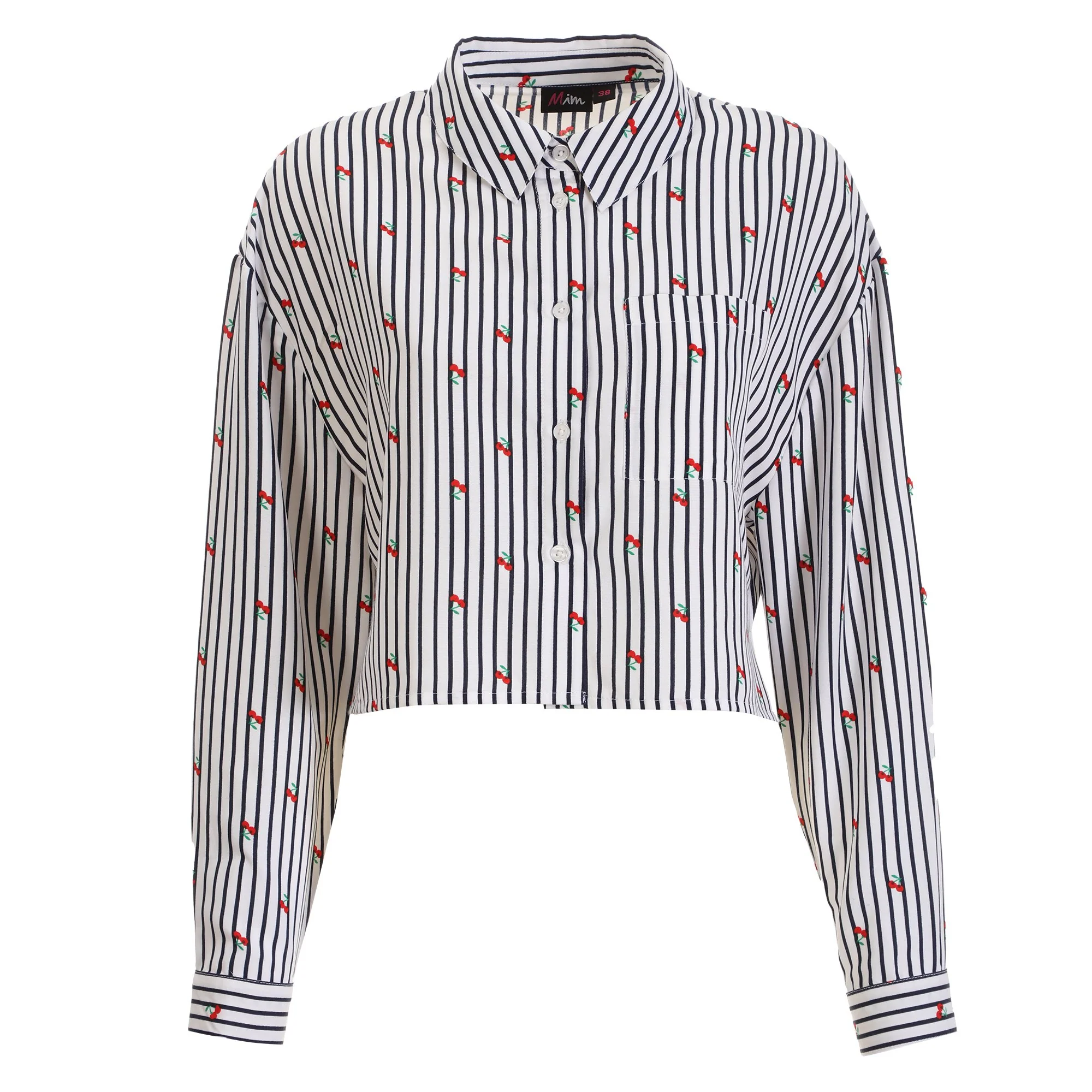 Chemise courte - Bleu foncé