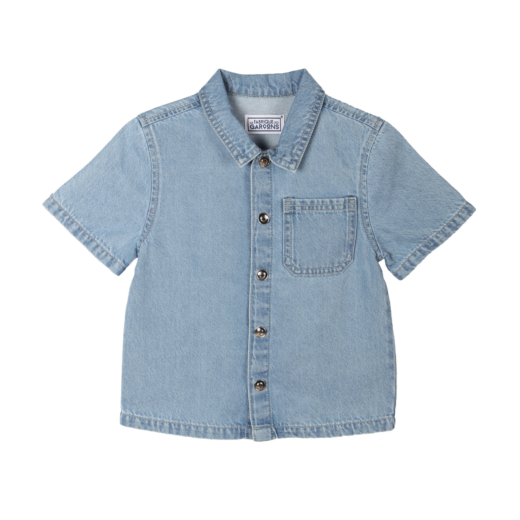 Chemise en jean - Bleu - Image 2