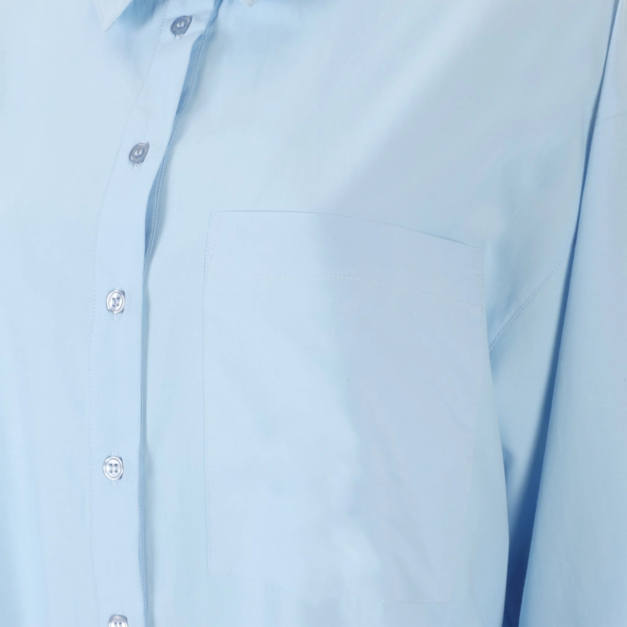 Chemise en popeline - Bleu - Image 4