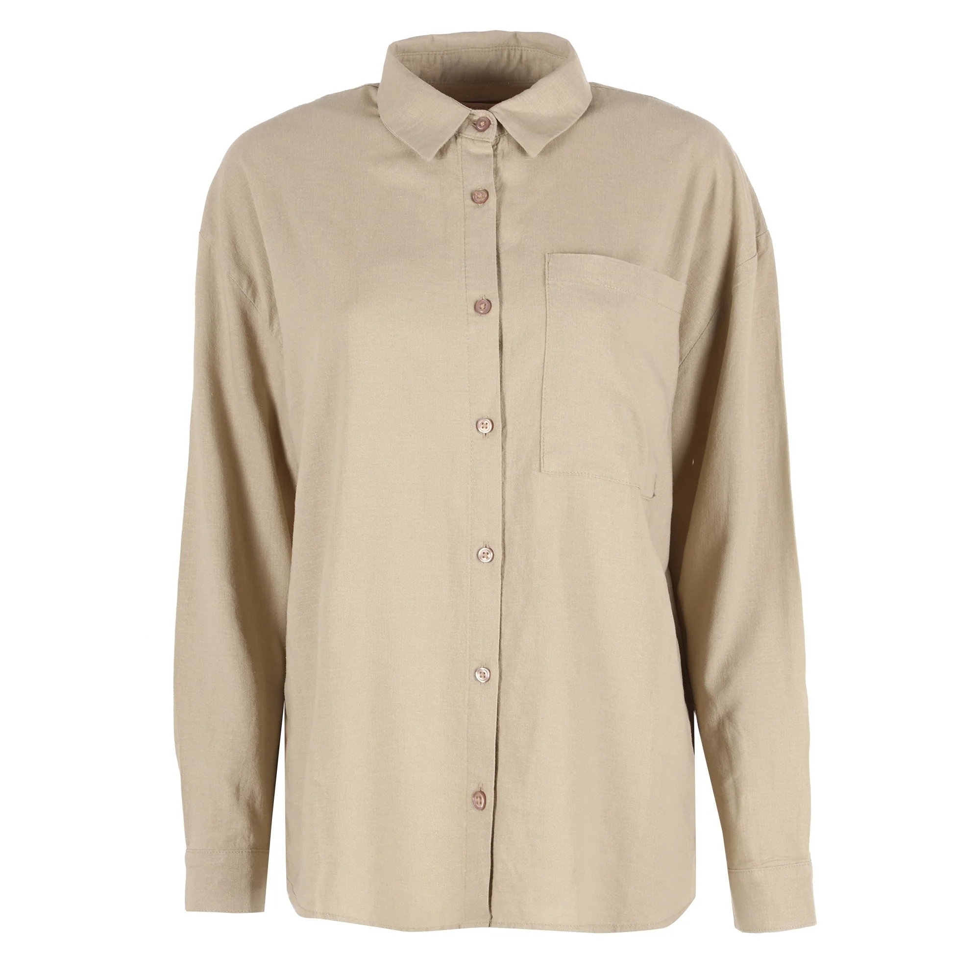 Chemise longue - Beige - Image 3