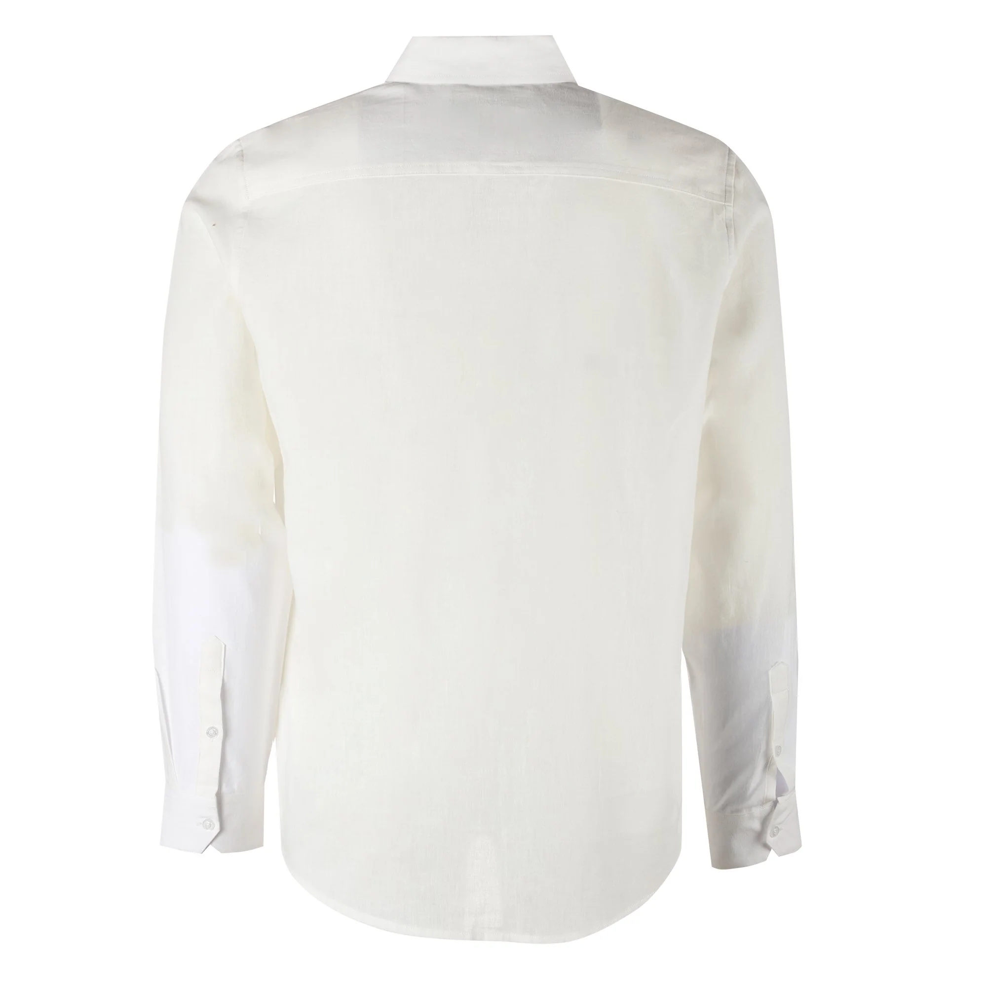 Chemise manche longue - Blanc - Image 2