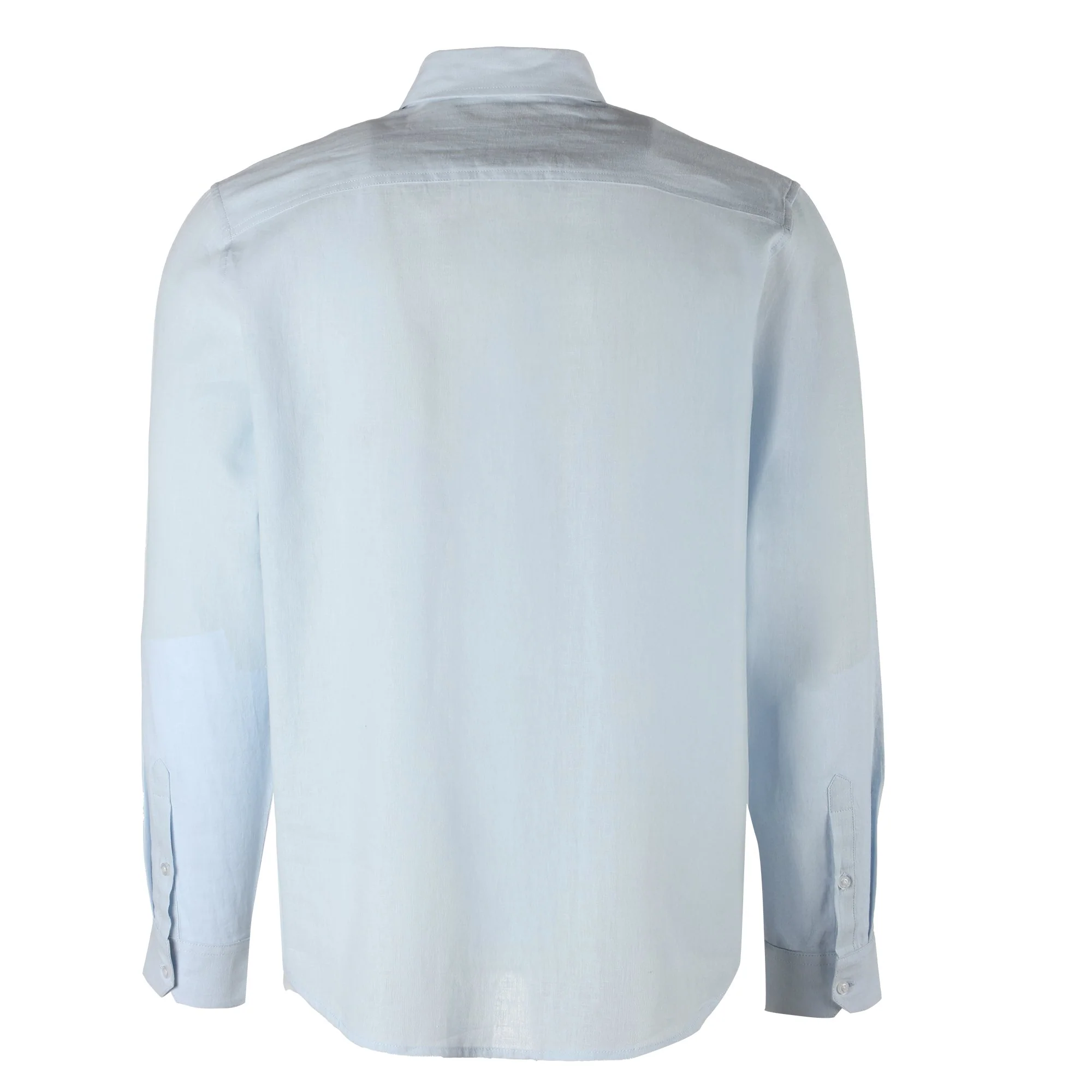 Chemise manche longue - Bleu - Image 2
