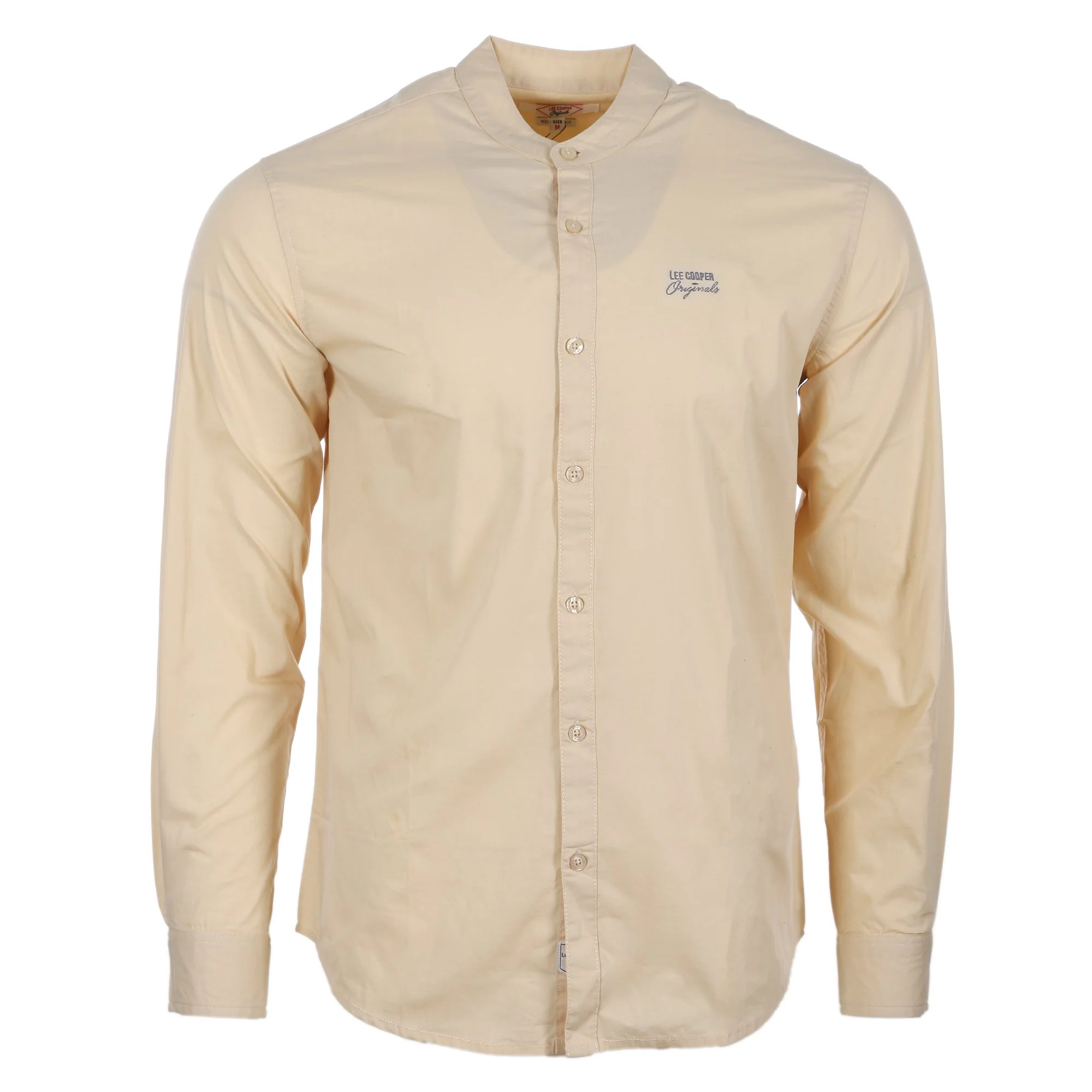 CHEMISE MANCHE LONGUE COL MAO CREME