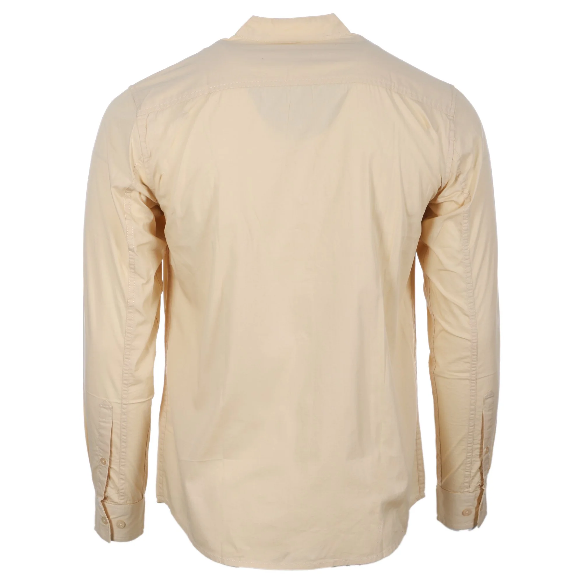 CHEMISE MANCHE LONGUE COL MAO CREME - Image 2