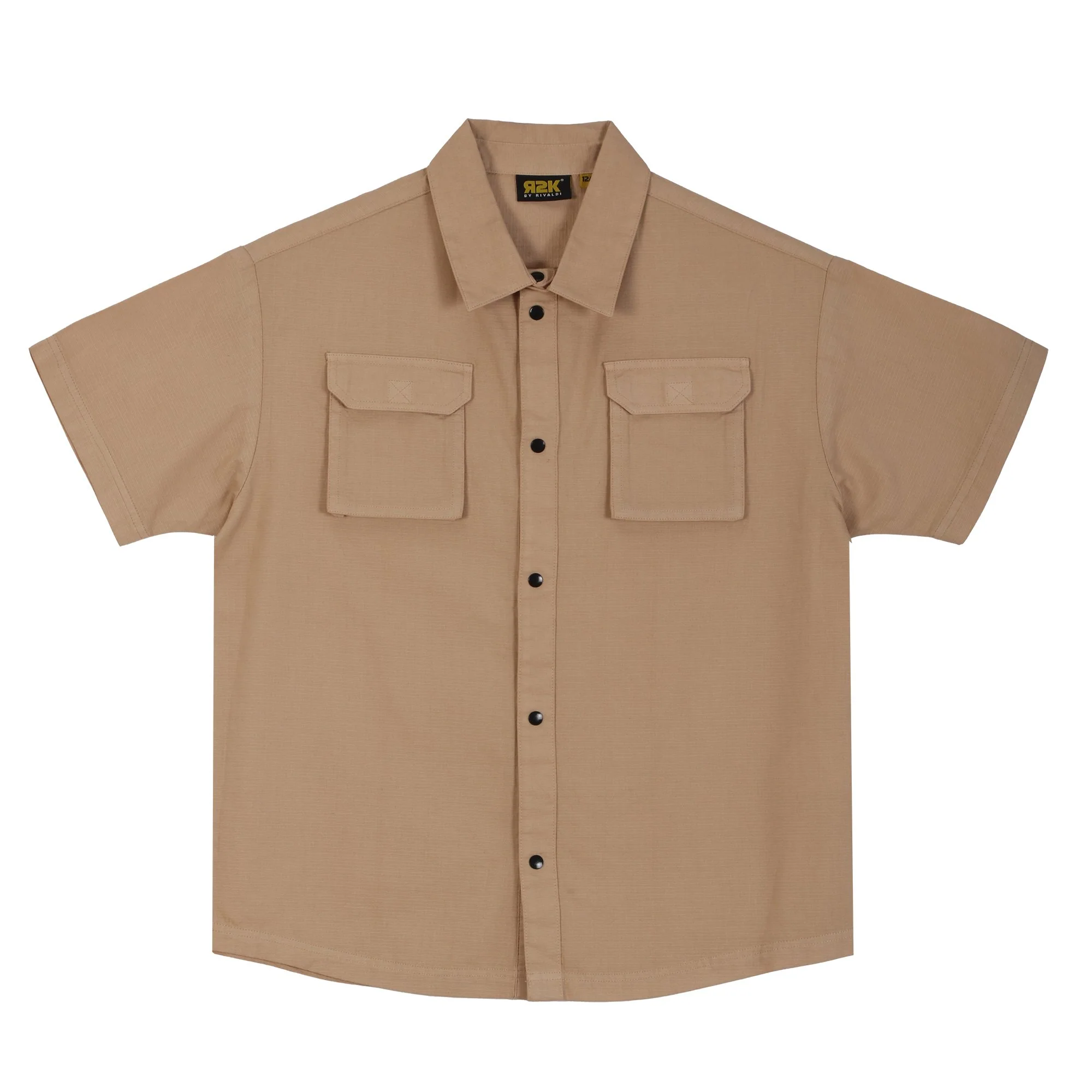 Chemise manches courtes 7/12 ans - Beige