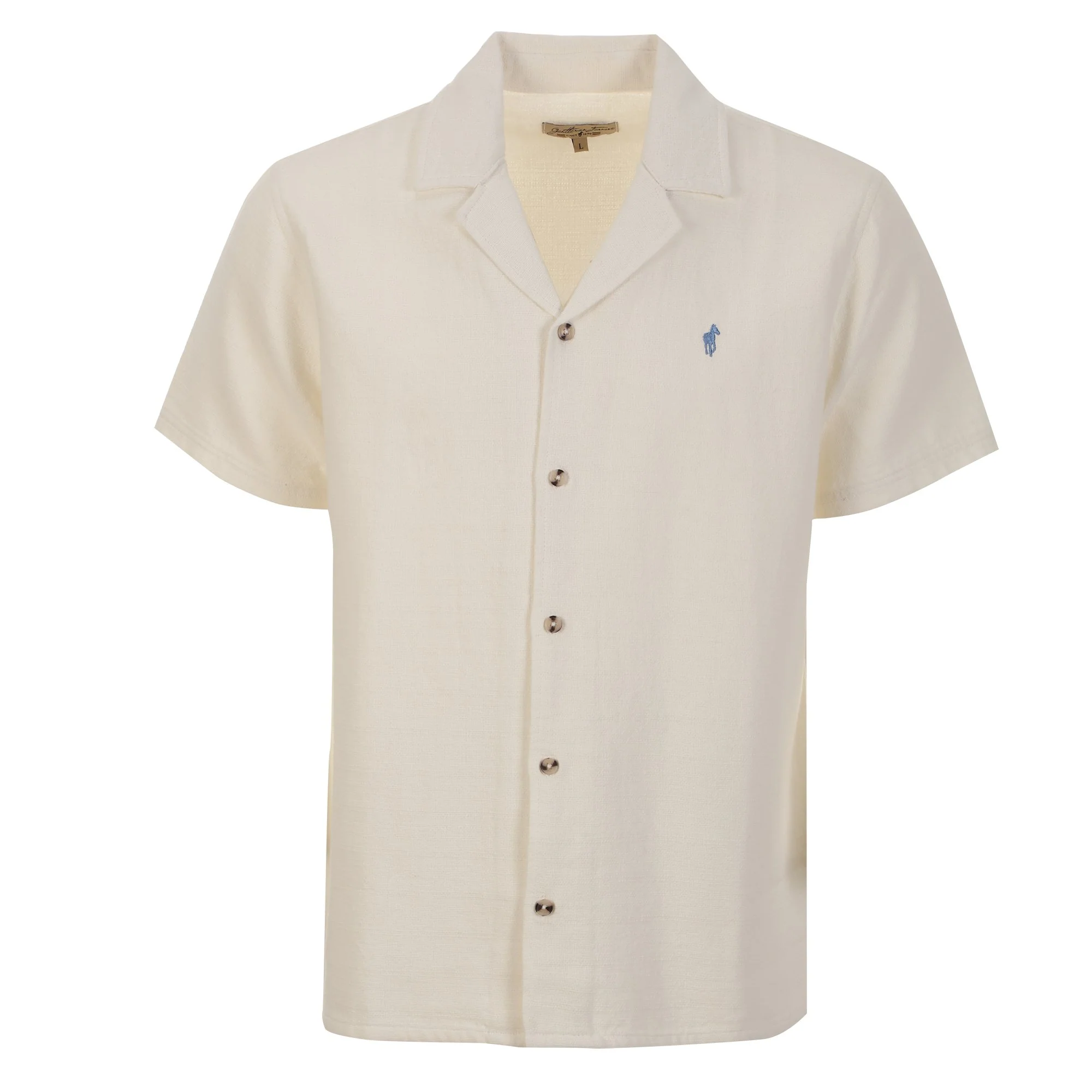 Chemise manches courtes en coton pour Homme - Blanc