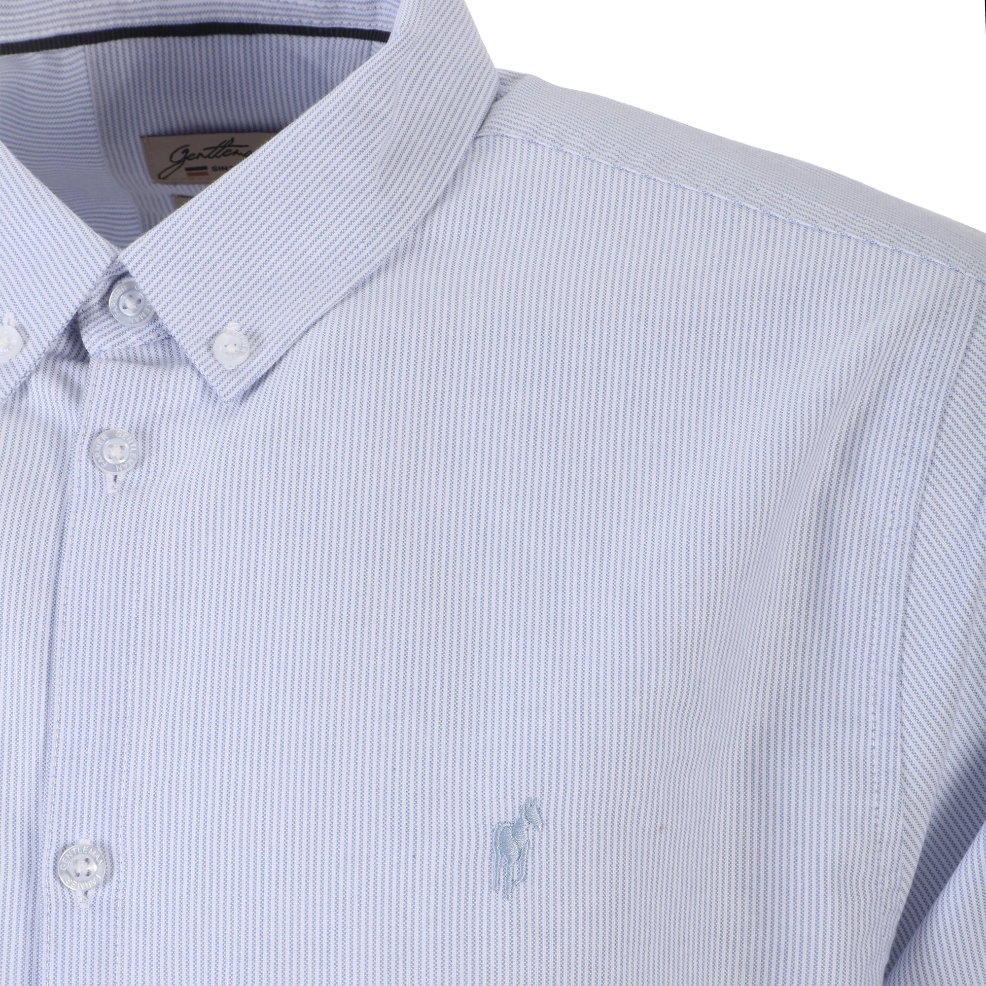 Chemise manches longues - Bleu clair - Image 3