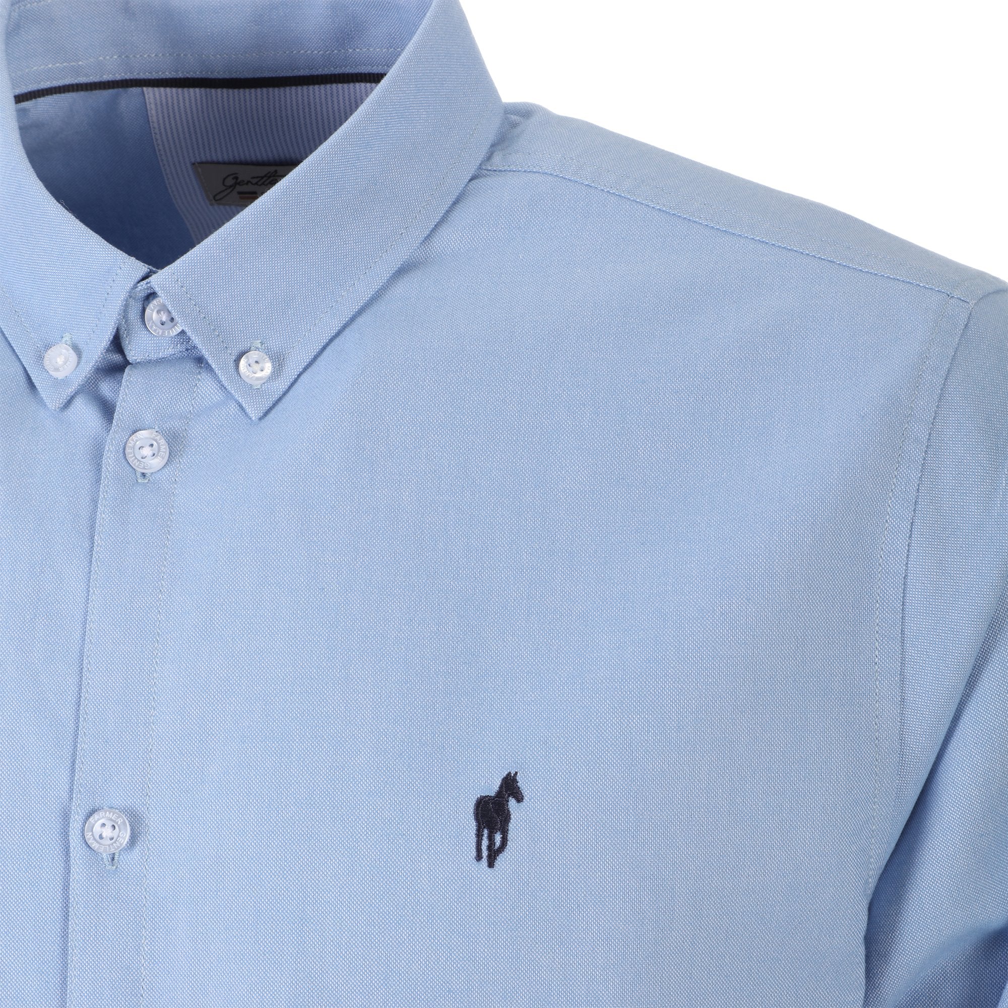 Chemise manches longues - Bleu - Image 3