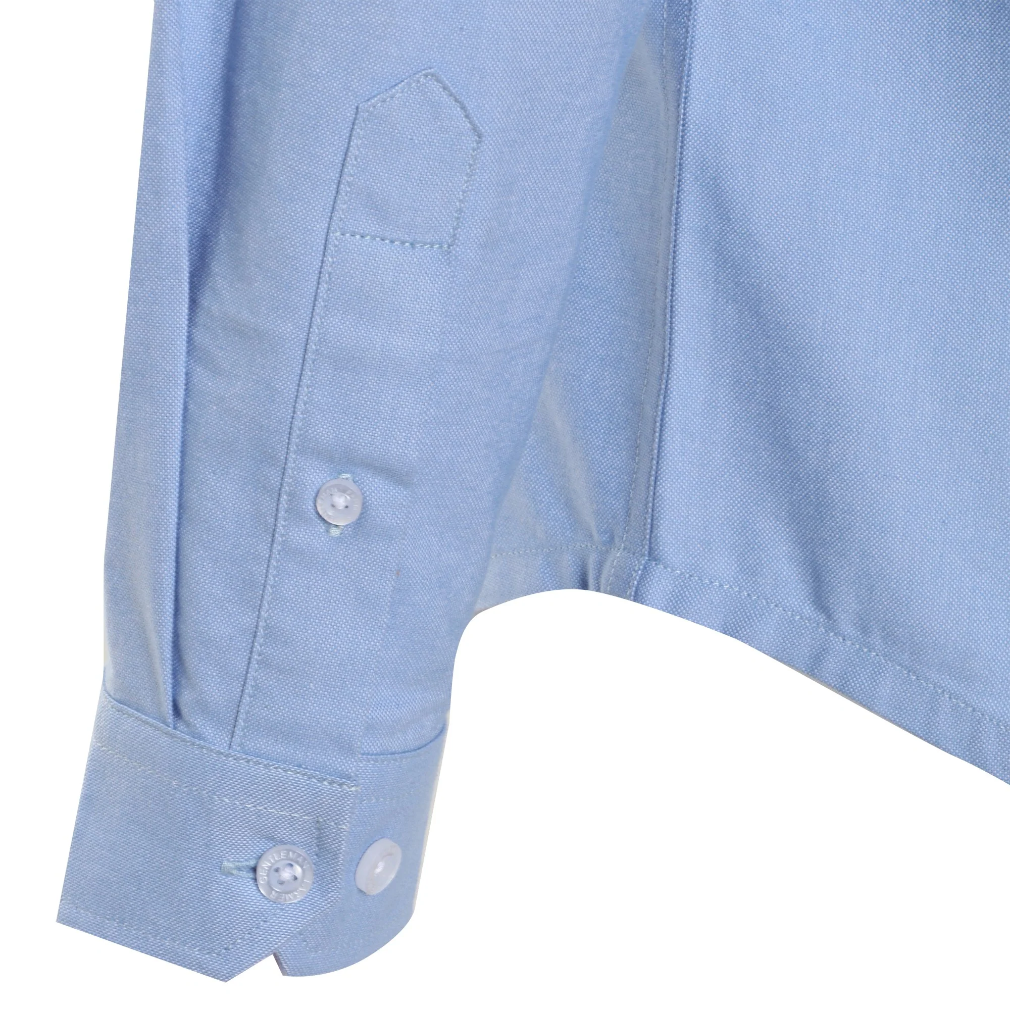 Chemise manches longues - Bleu - Image 4