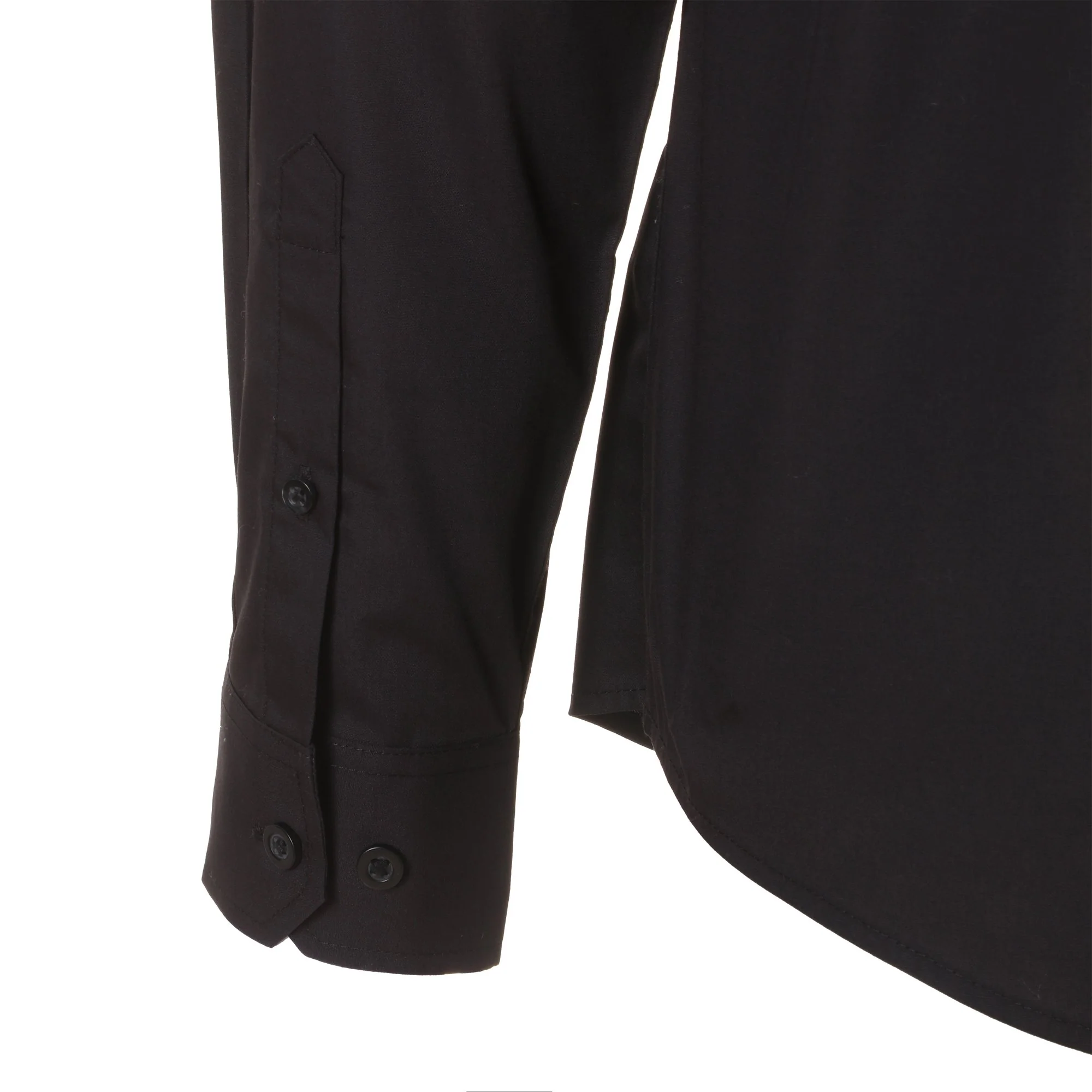 Chemise manches longues - Noir - Image 3