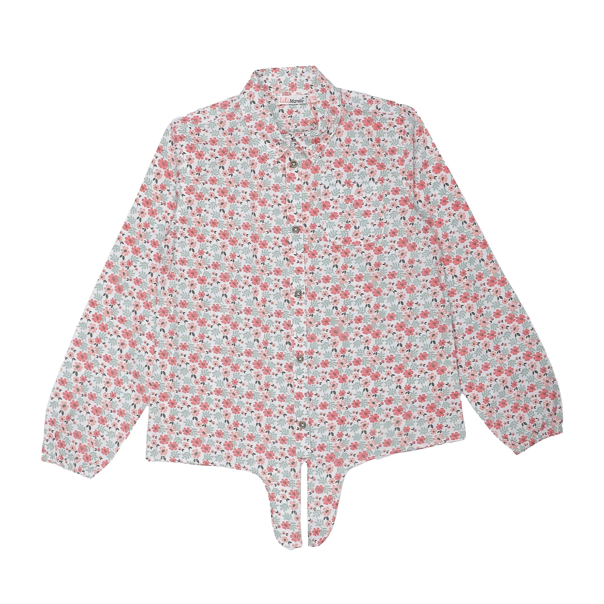 Chemise nouée 3/10 ans - Blanc - Image 2