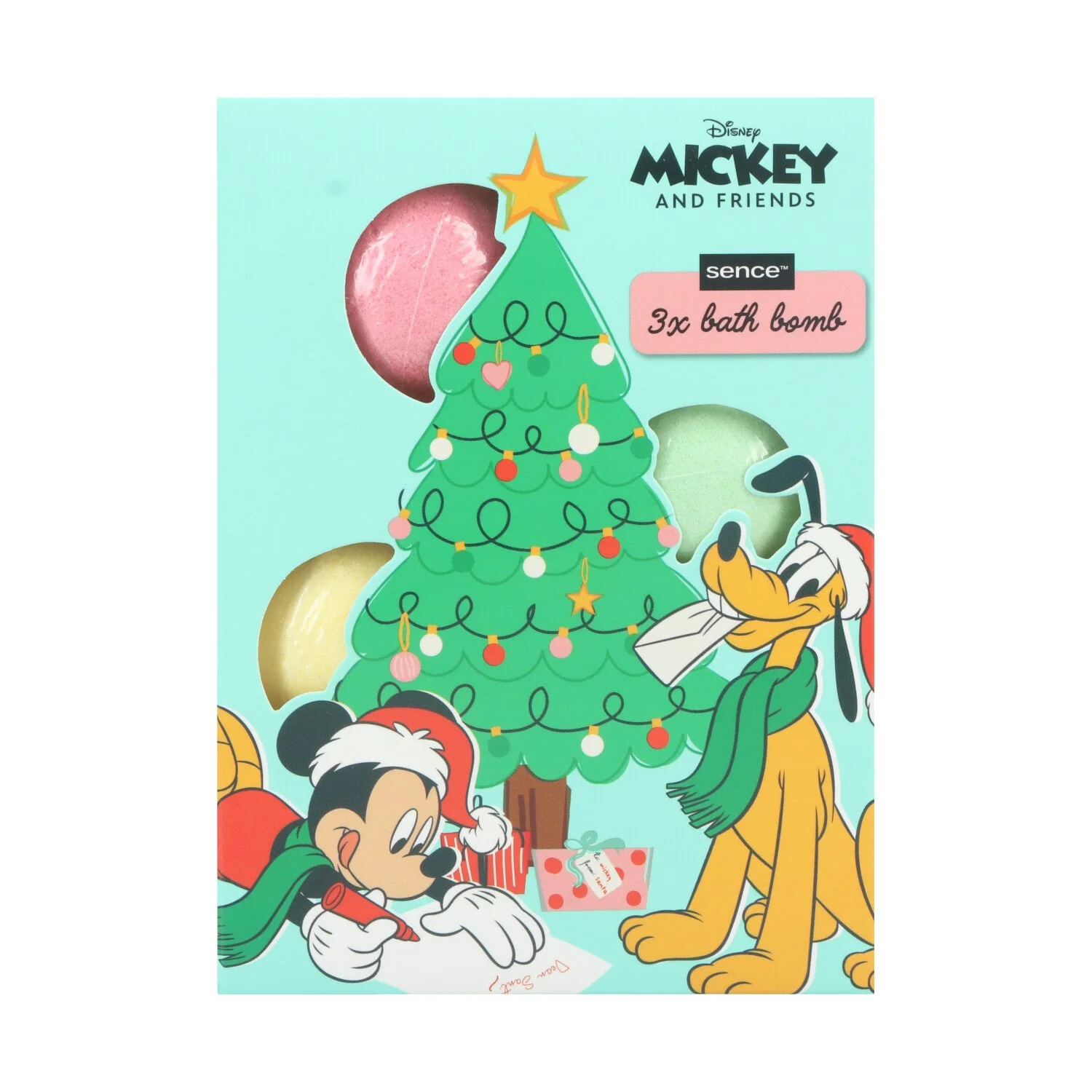 Coffret 3 boules de bain Mickey et Minnie