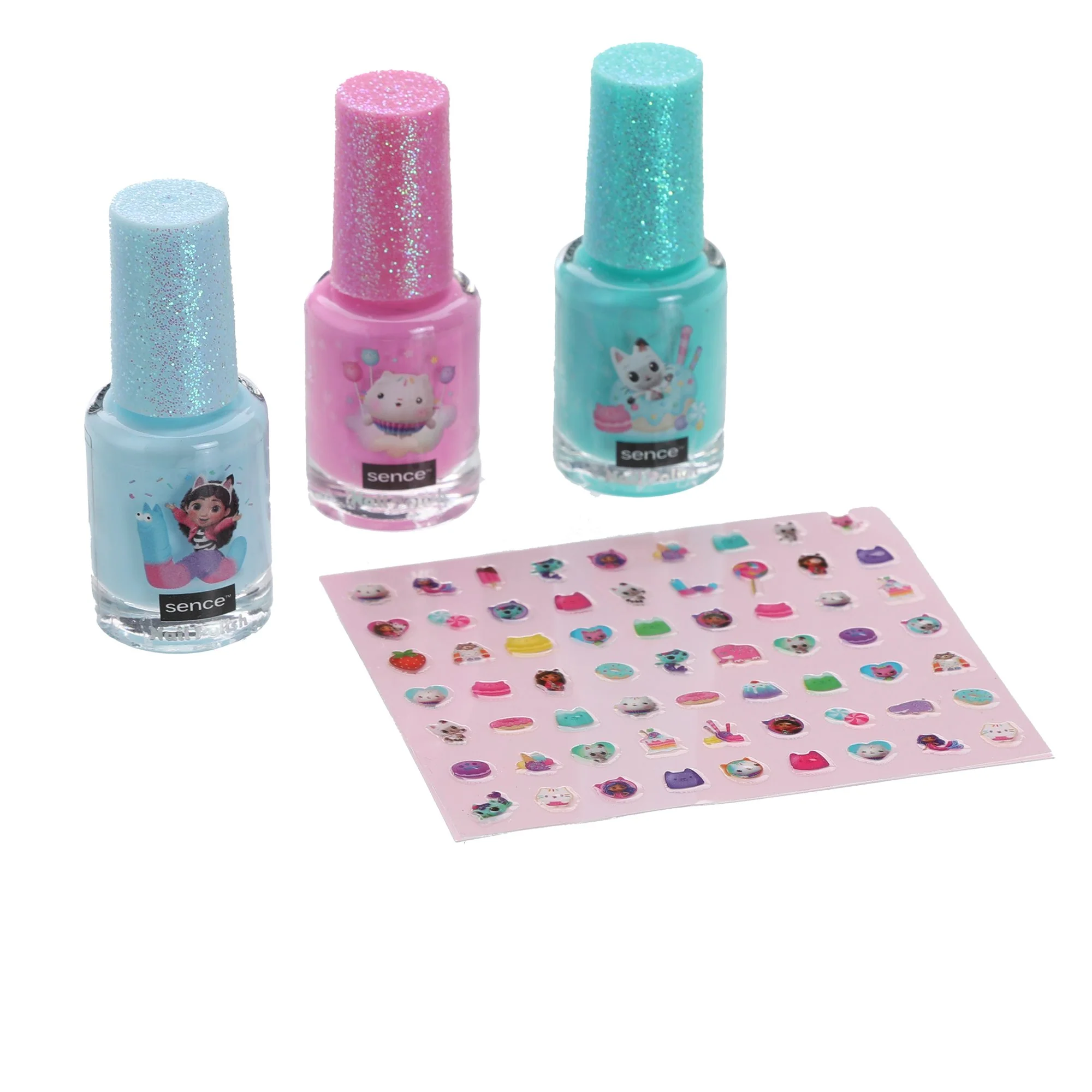 Coffret 3 vernis et planche de stickers - Image 2