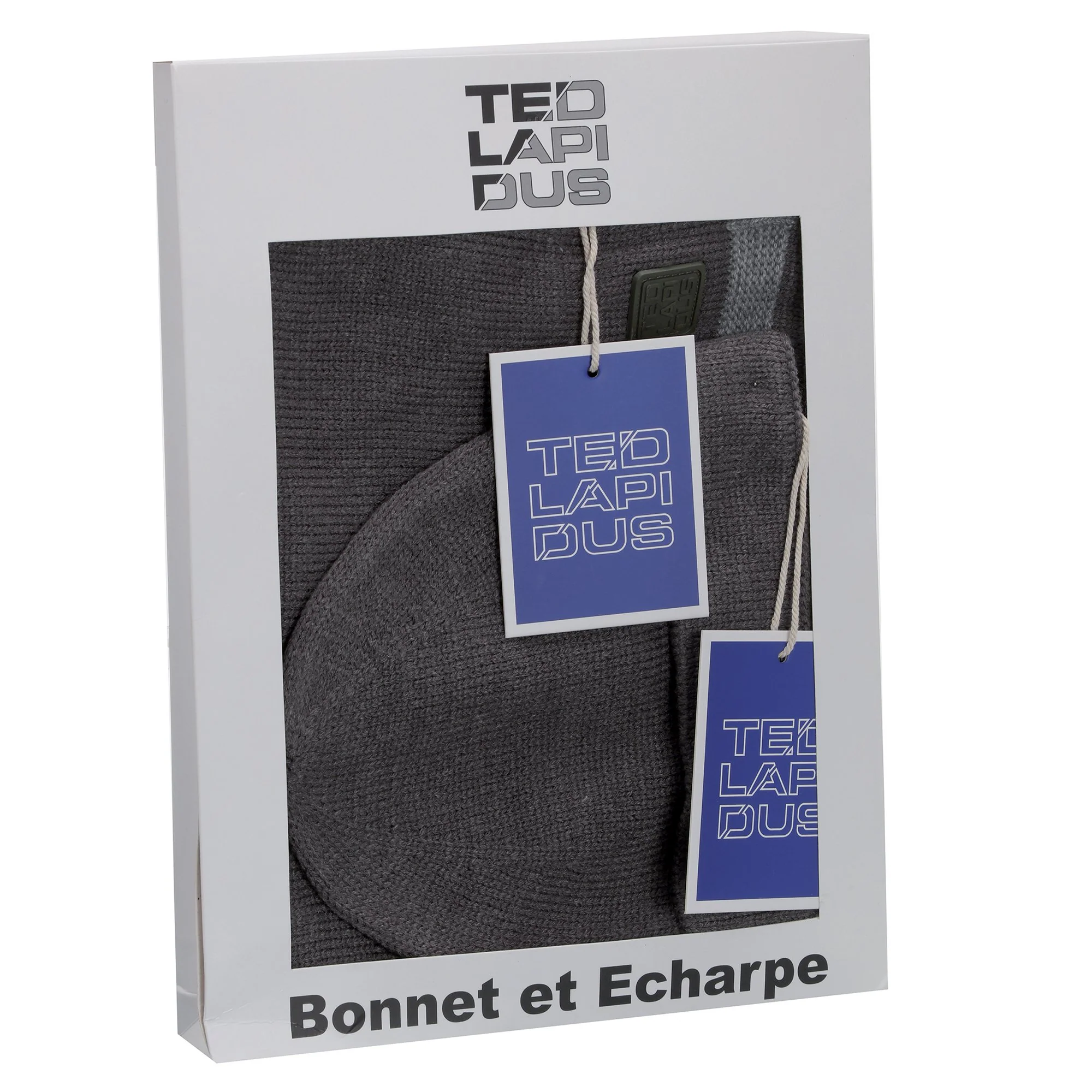 COFFRET BONNET ECHARPE NOIR / GRIS FONCE / GRIS CLAIR / MARINE - Image 4