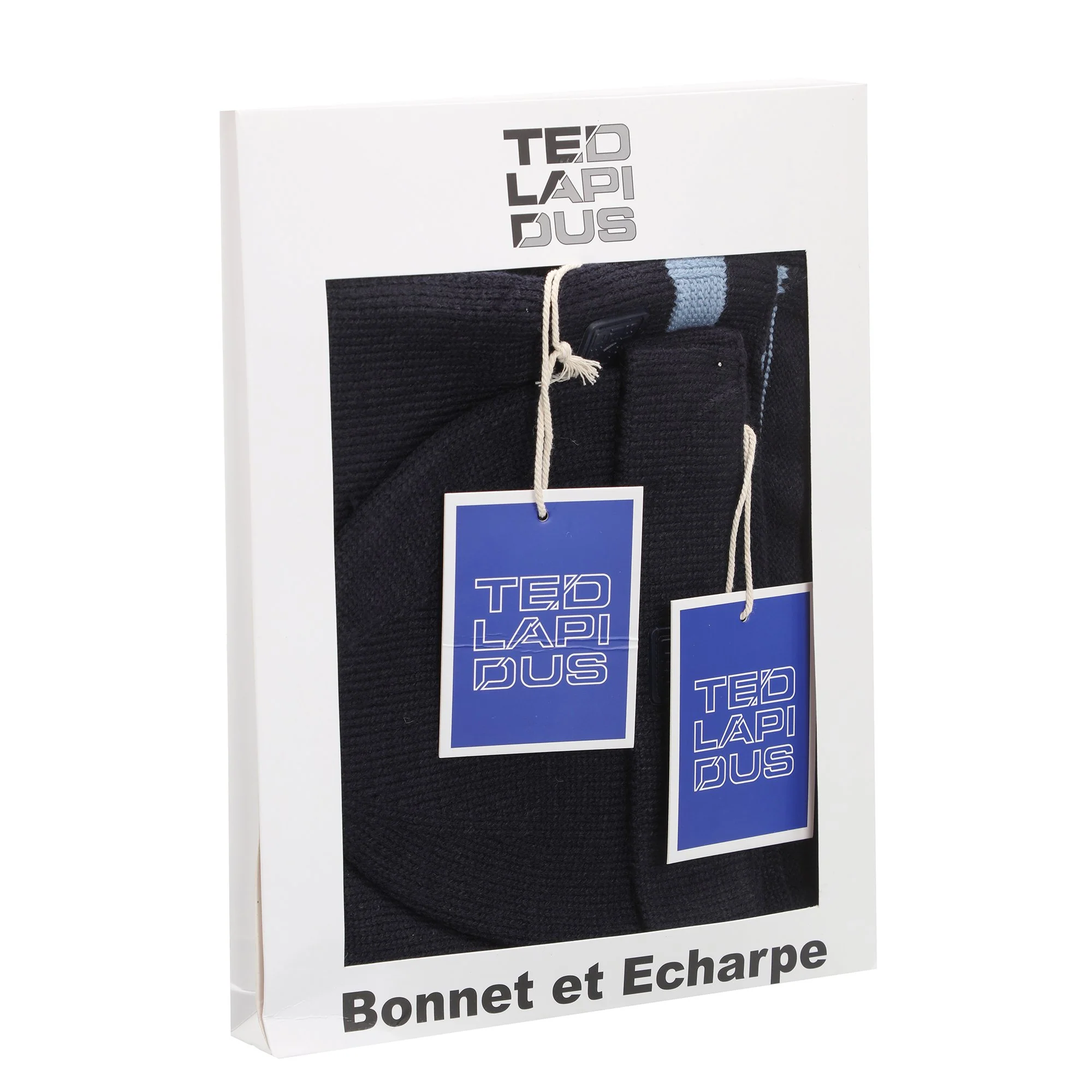 COFFRET BONNET ECHARPE NOIR / GRIS FONCE / GRIS CLAIR / MARINE - Image 6