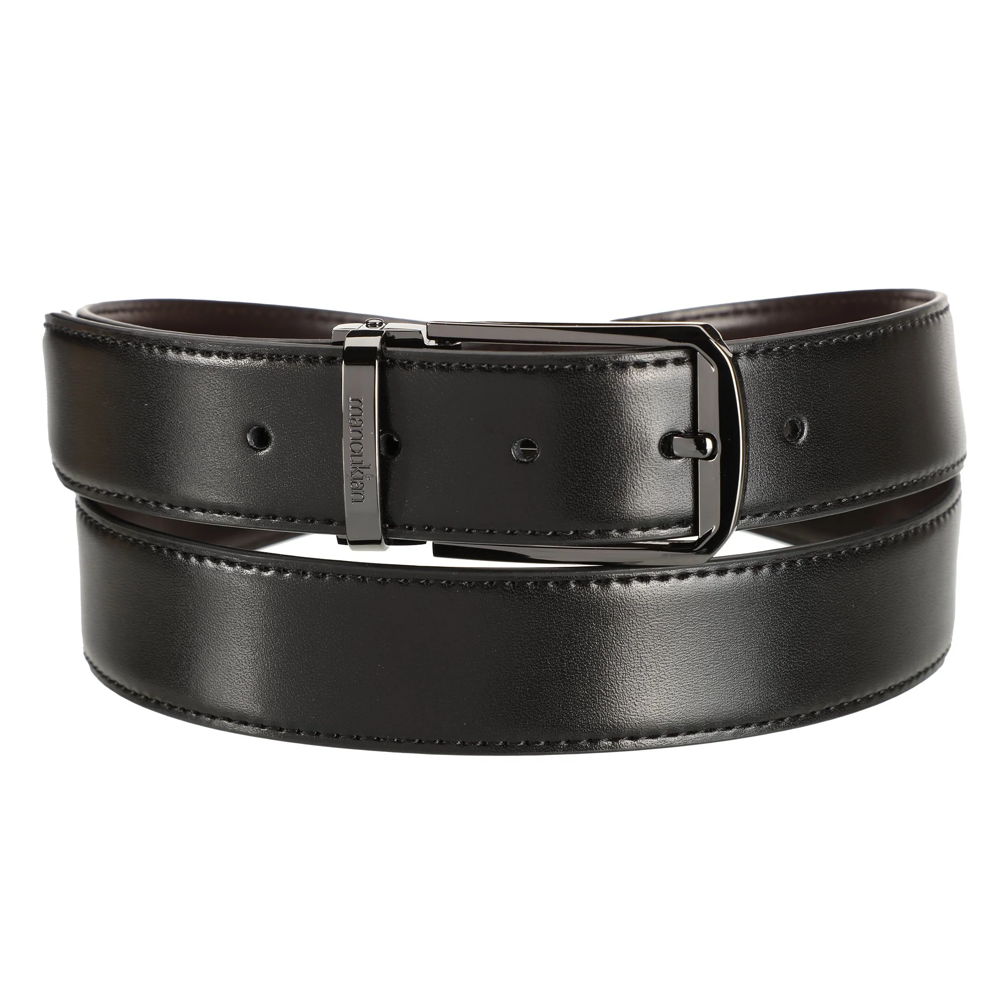 Coffret ceinture en cuir avec 2 boucles - Image 3