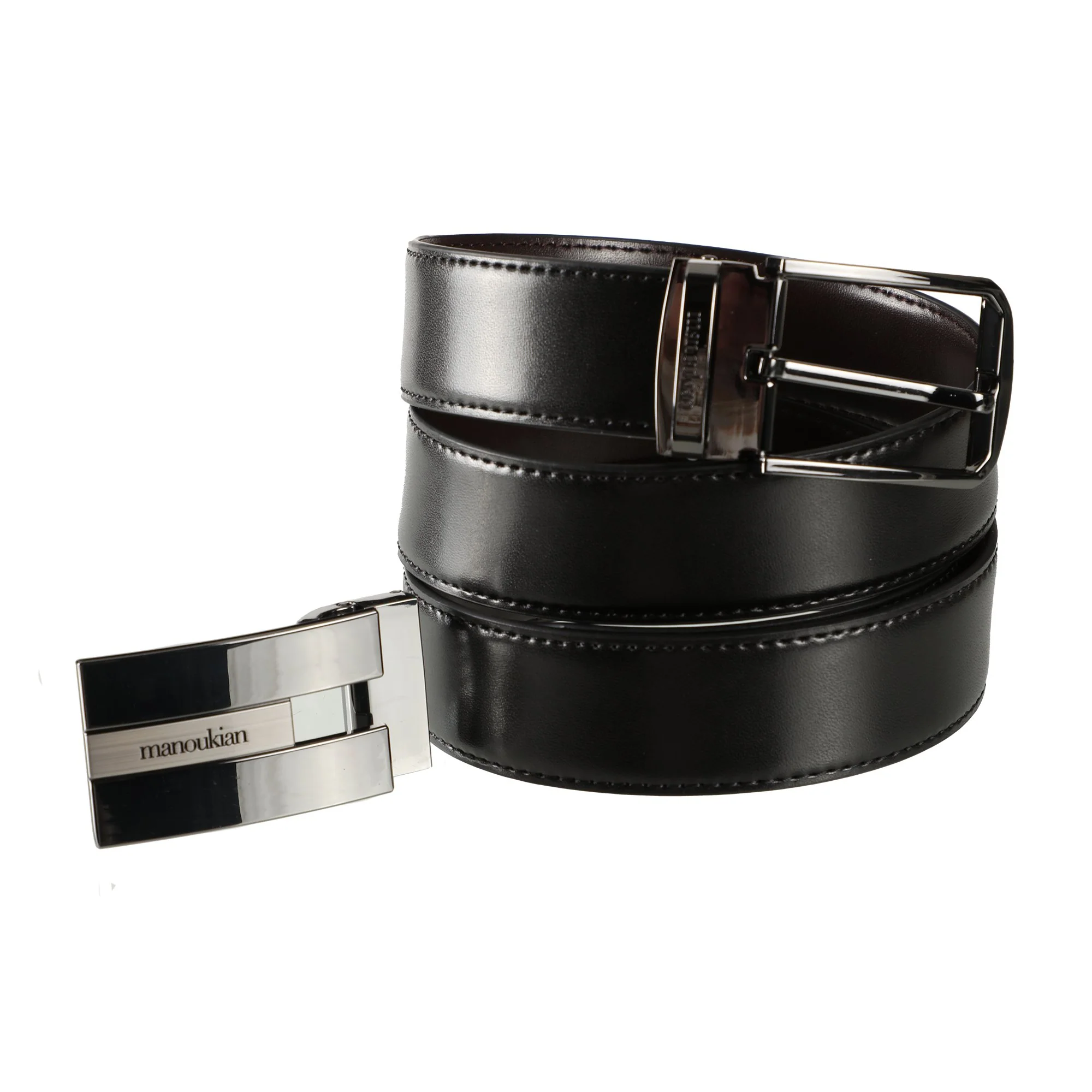 Coffret ceinture en cuir avec 2 boucles - Image 5