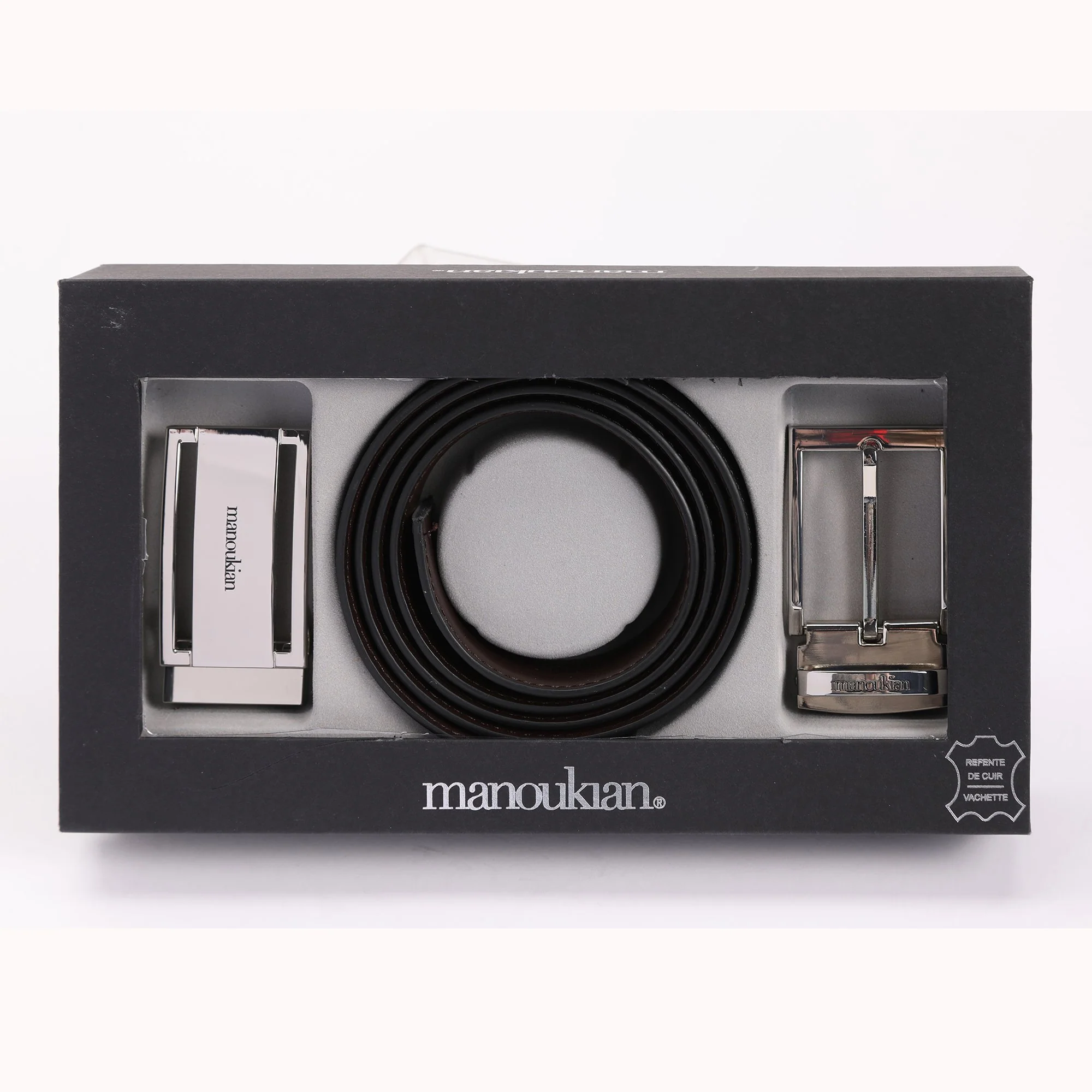 Coffret ceinture en cuir avec 2 boucles - Image 6
