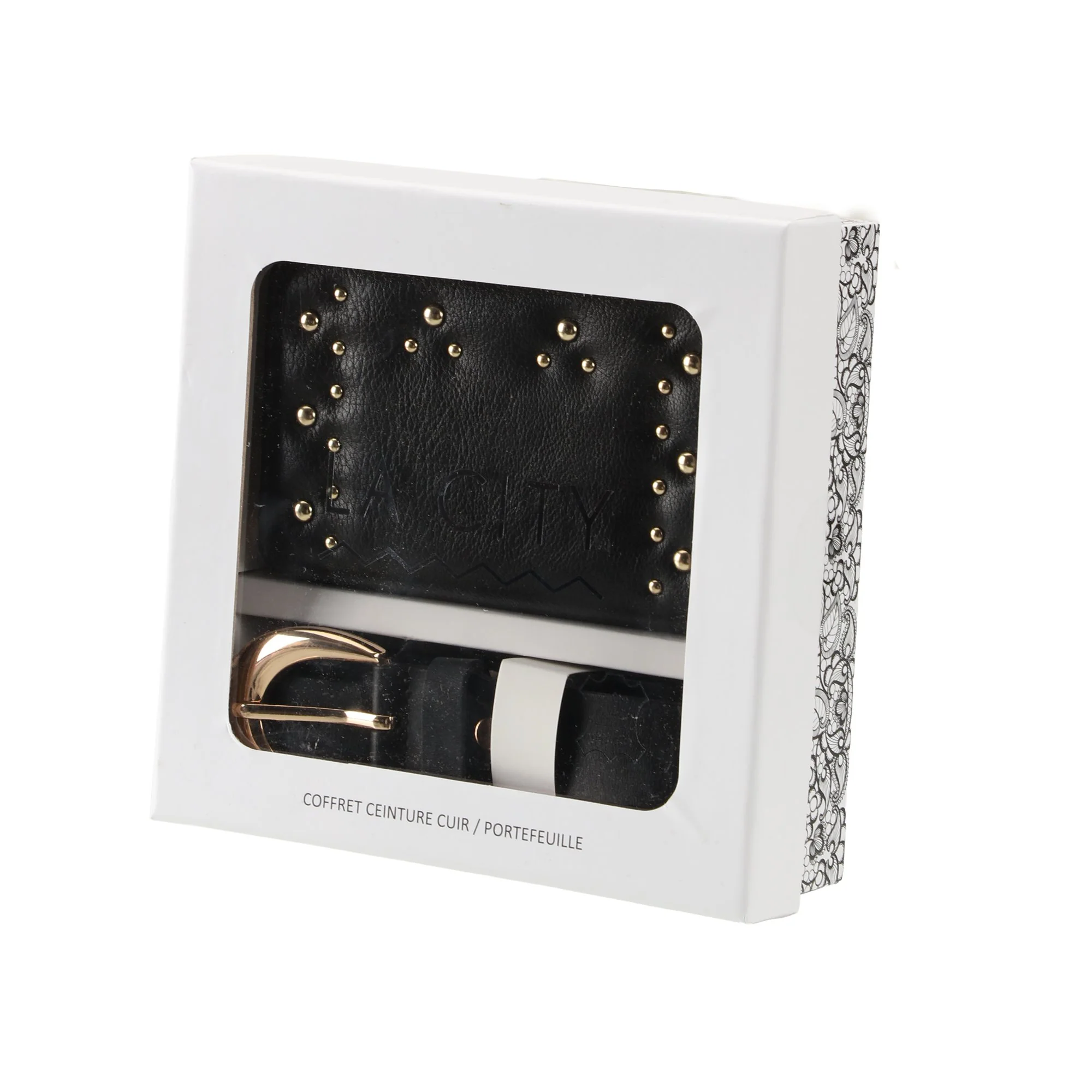 Coffret ceinture en cuir et porte monnaie - Image 2