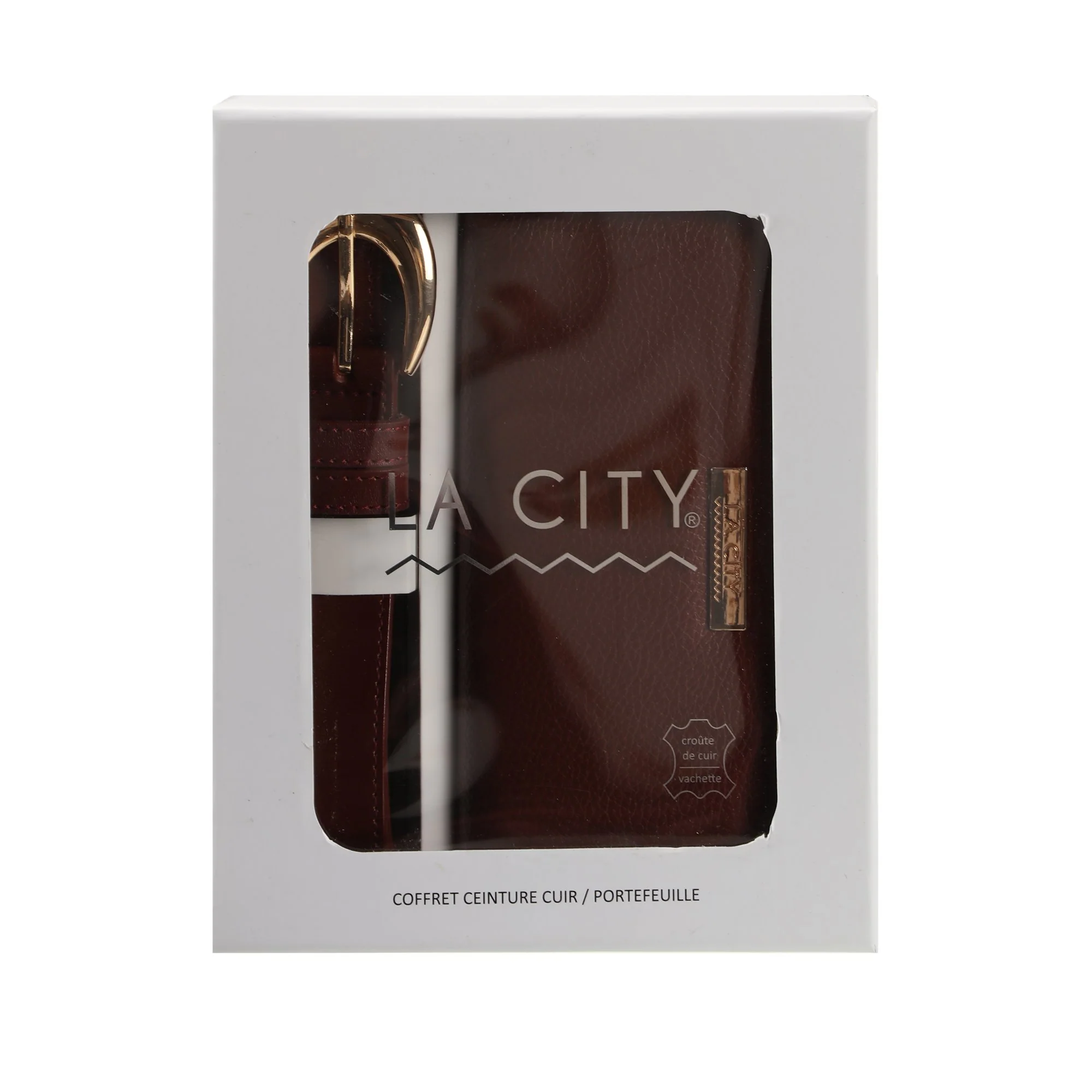 Coffret ceinture en cuir et porte monnaie - Image 6