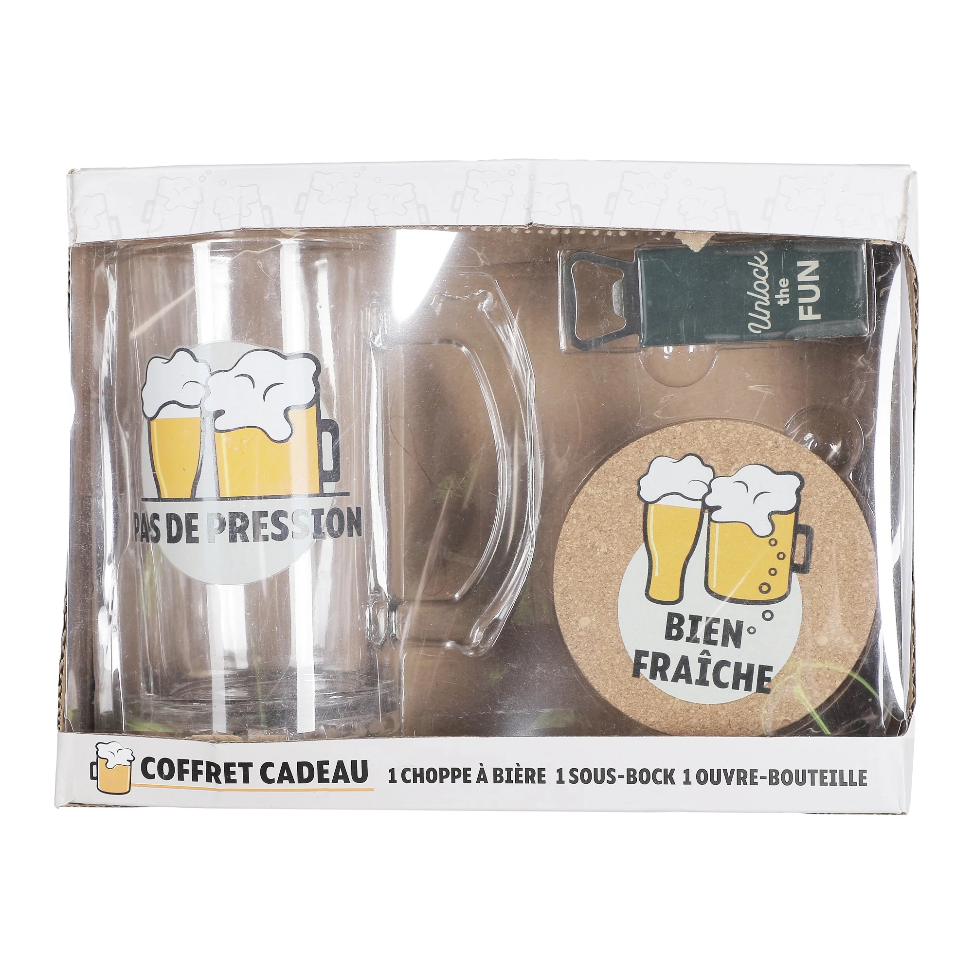 Coffret choppe de bière 460 ml et ouvre bouteille - Image 3