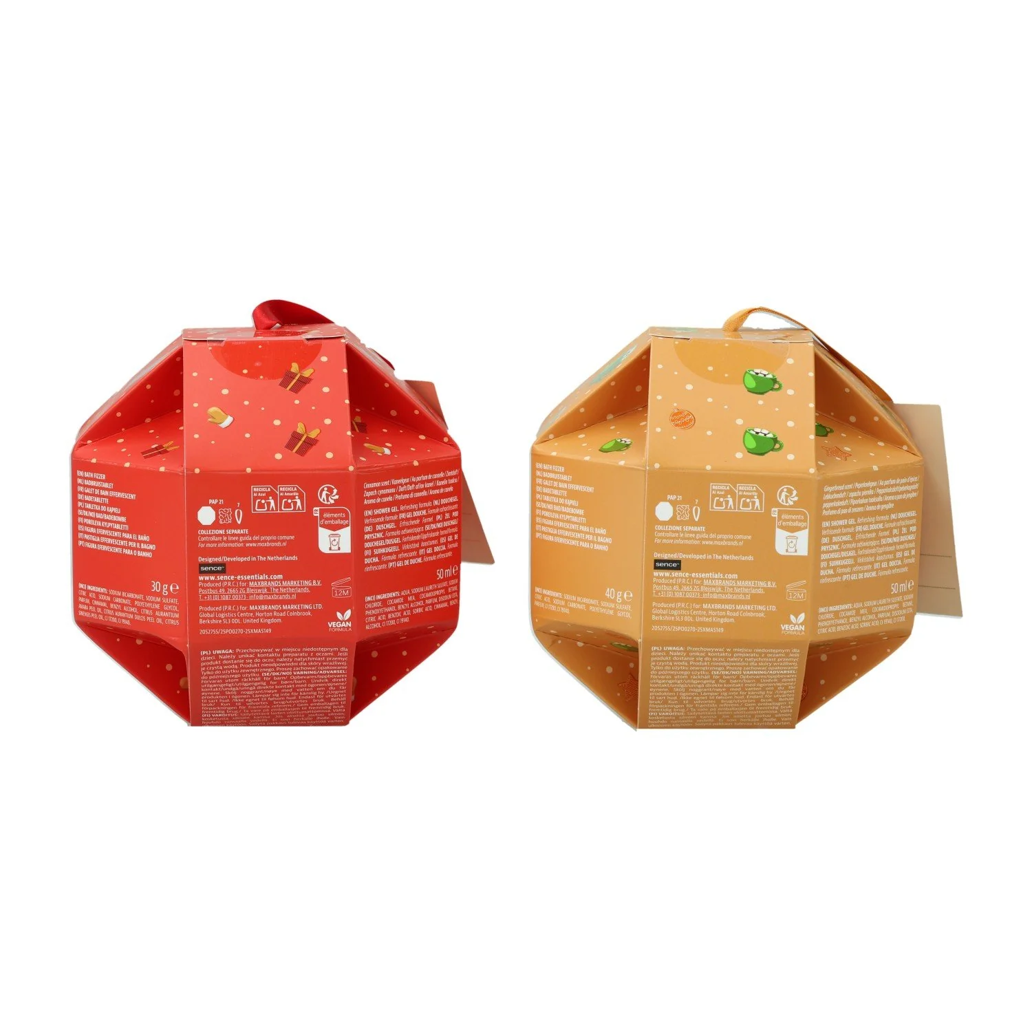 Coffret Christmas soin du corps - Rouge - Image 3