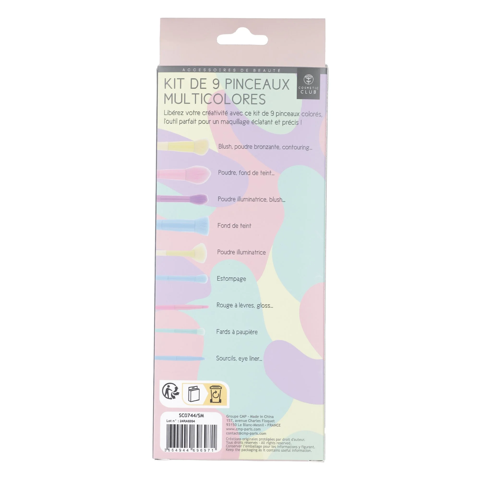 Coffret de 9 pinceaux à maquillage - Image 3