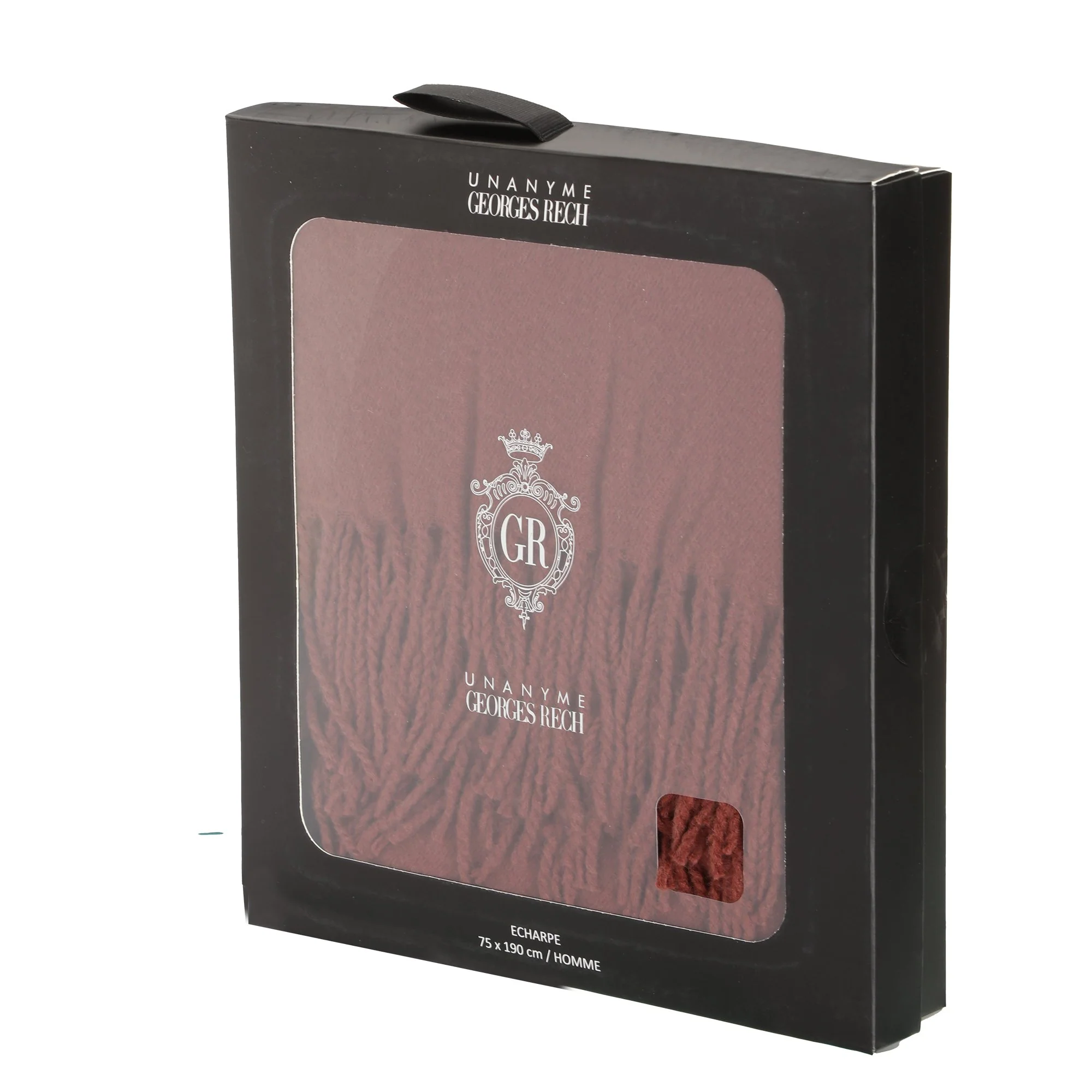 Coffret écharpe unie à franges - Image 3