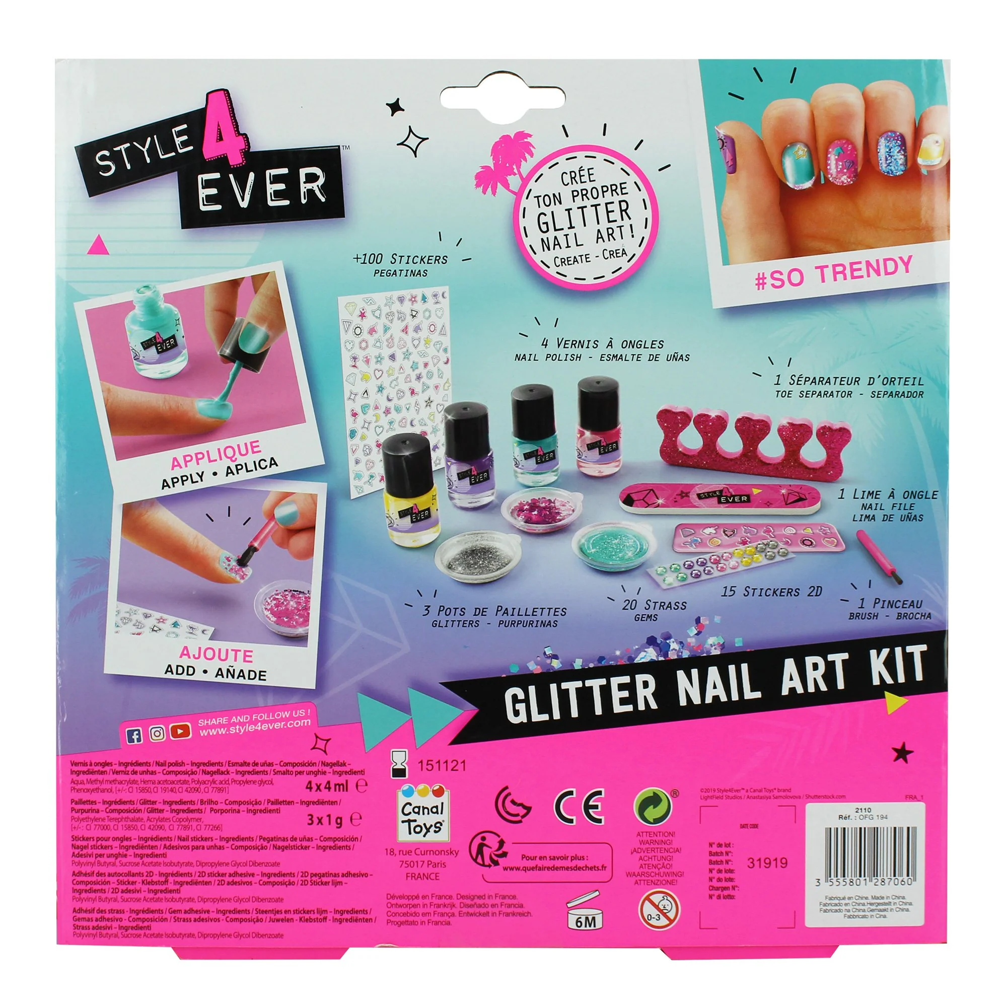 Coffret ongles paillettes - Image 2