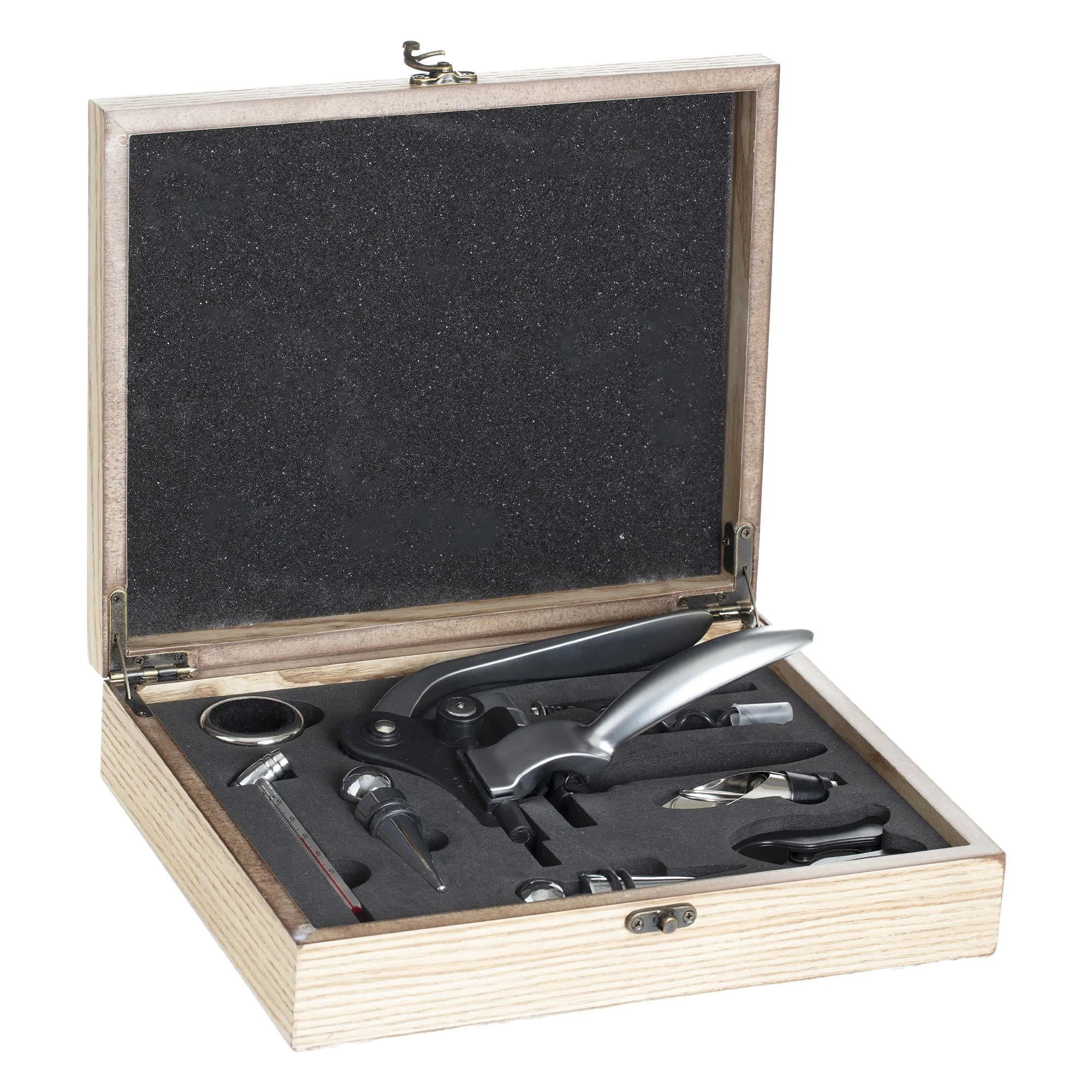 Coffret sommelier en bois 9 pièces - Image 4