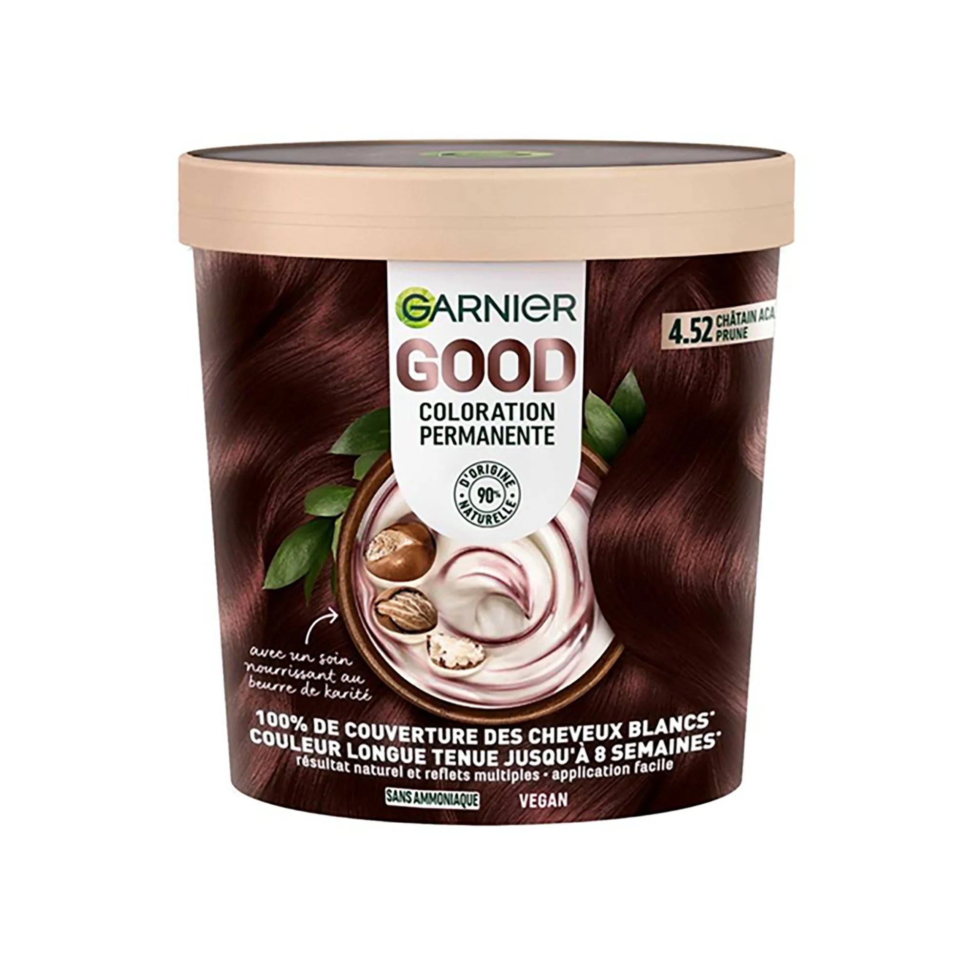 Coloration 4.52 chatain acajou prune