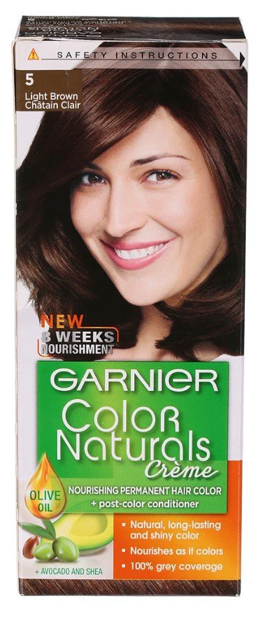 Coloration crème teinte 5 châtain clair naturals color