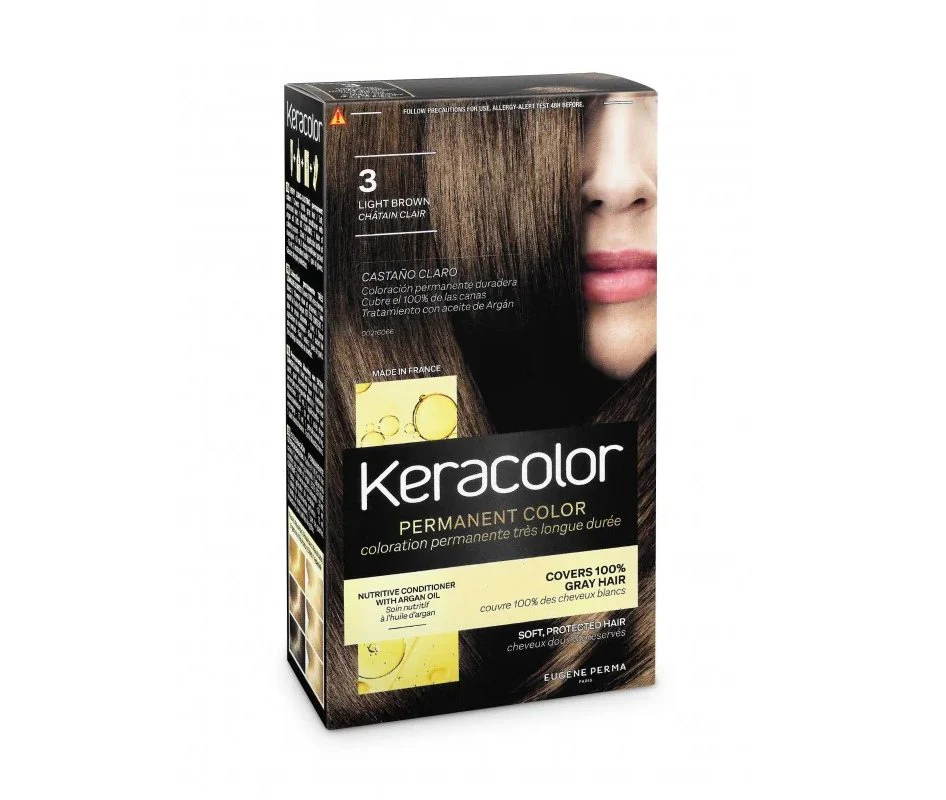 Coloration permanente 03 chatain clair