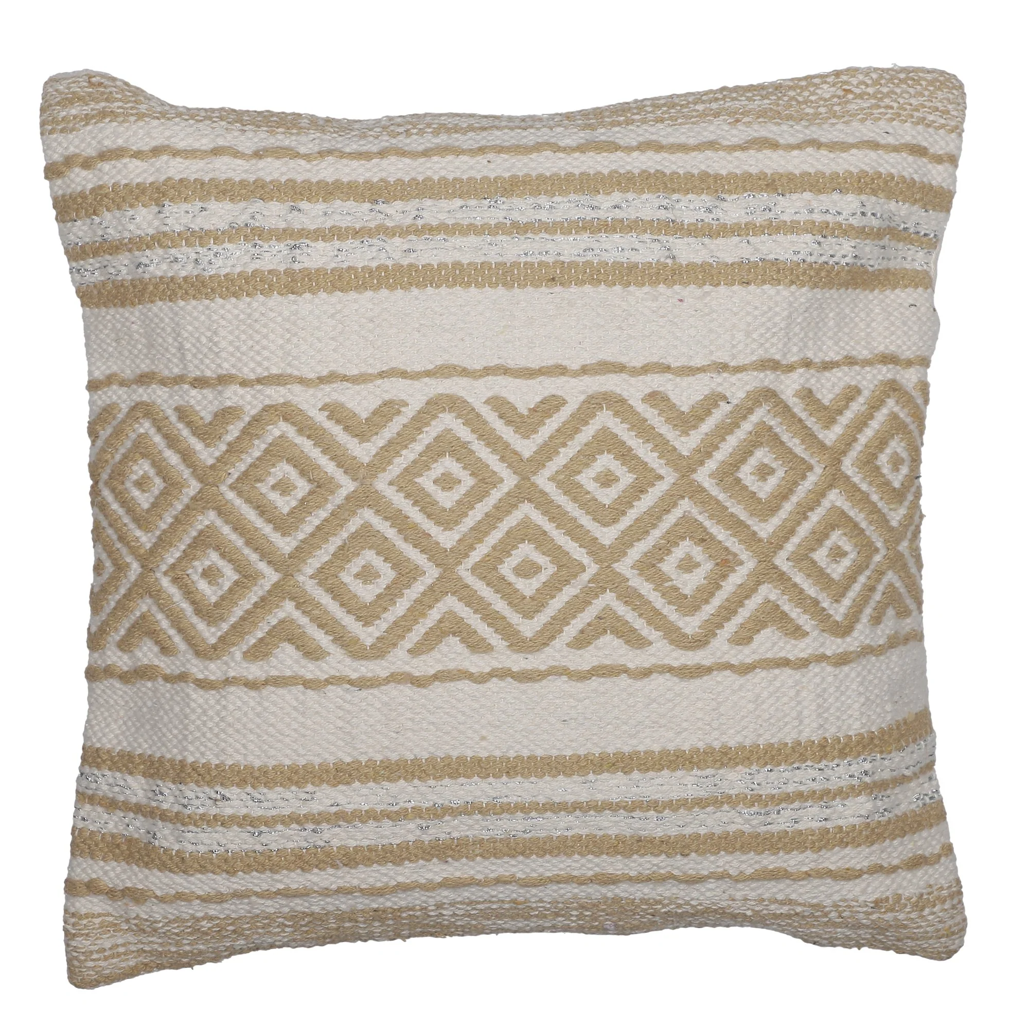 Coussin coton fil métal - Image 2