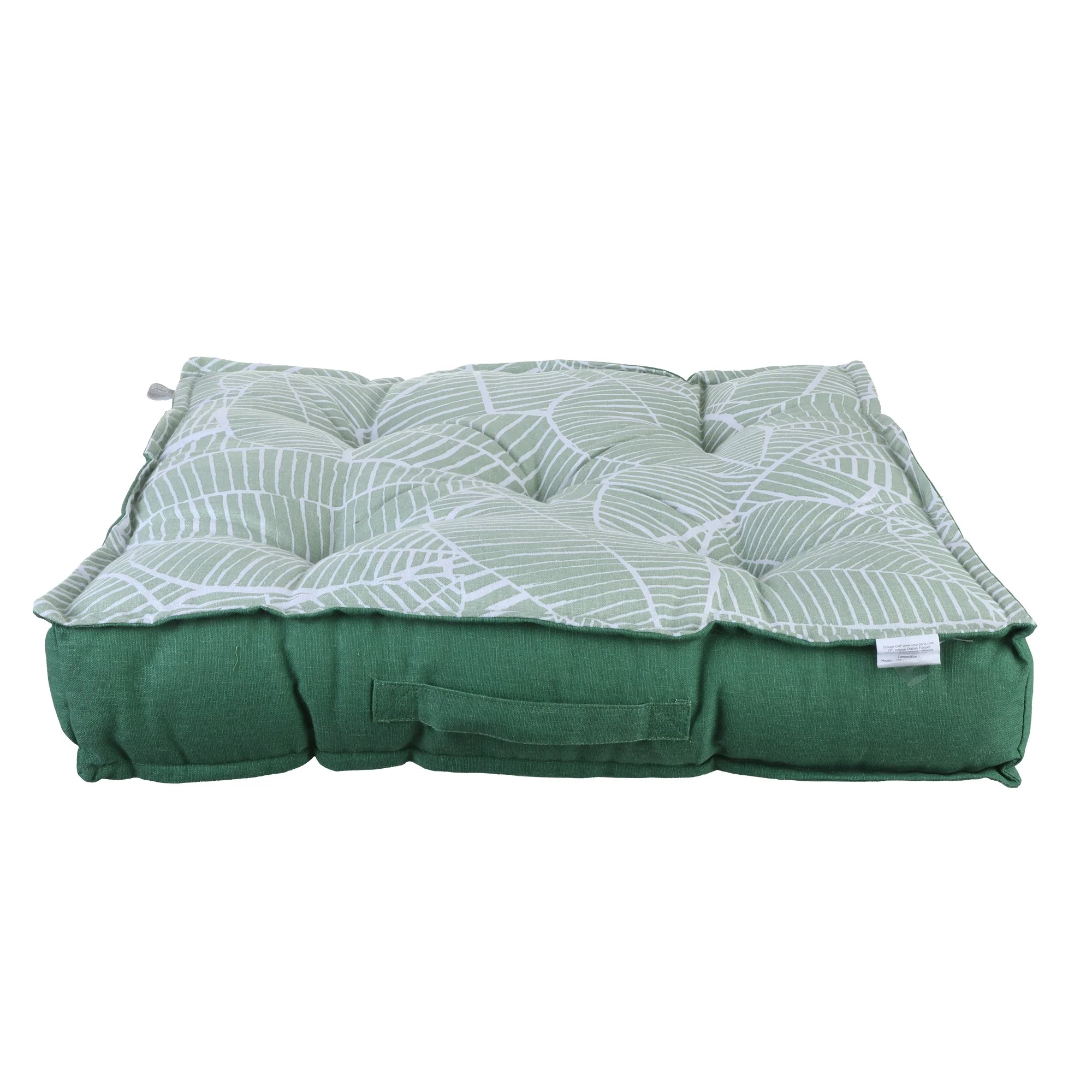 Coussin de sol imprimé 60x60cm - Vert - Image 3