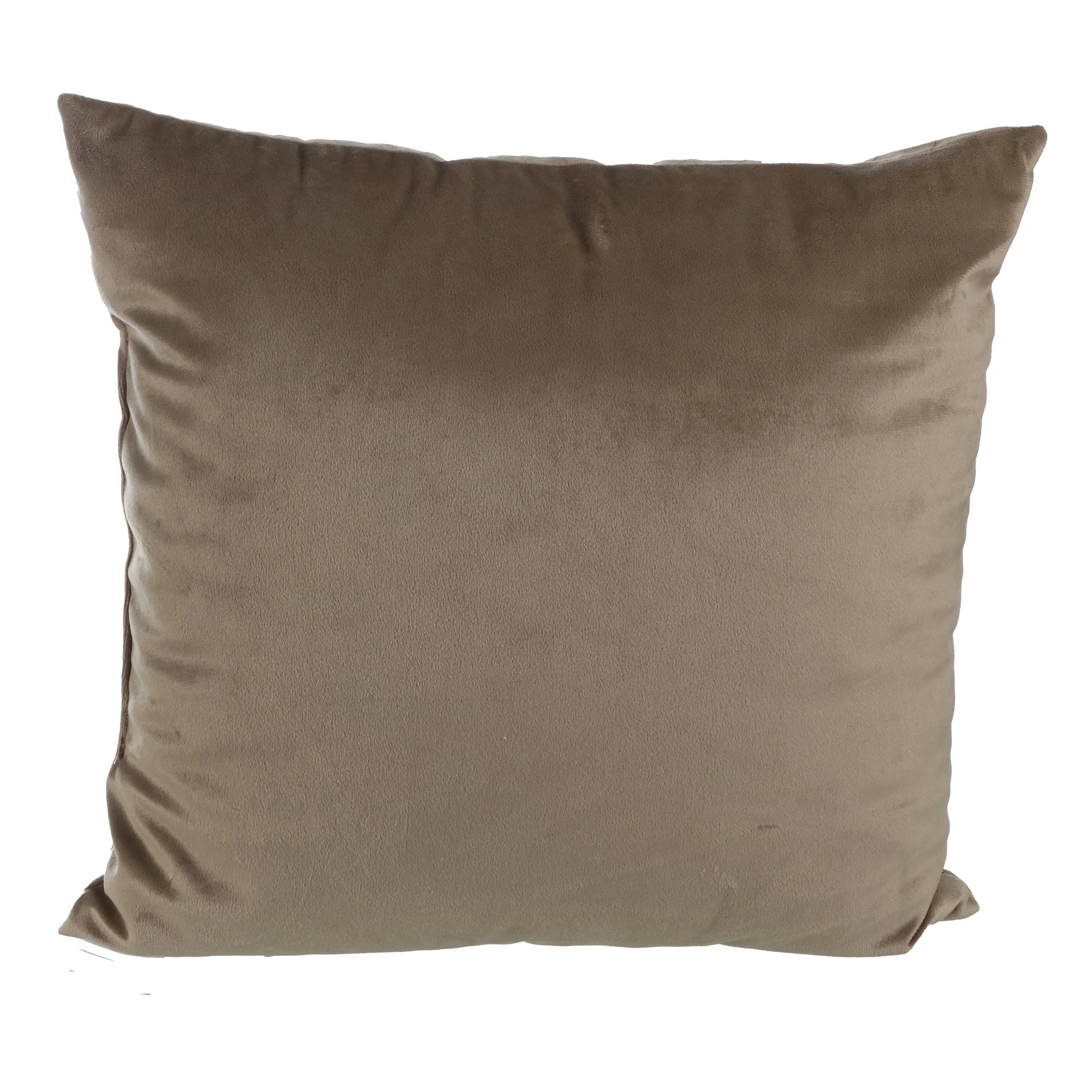 Coussin en velours 40x40cm - Beige - Image 4
