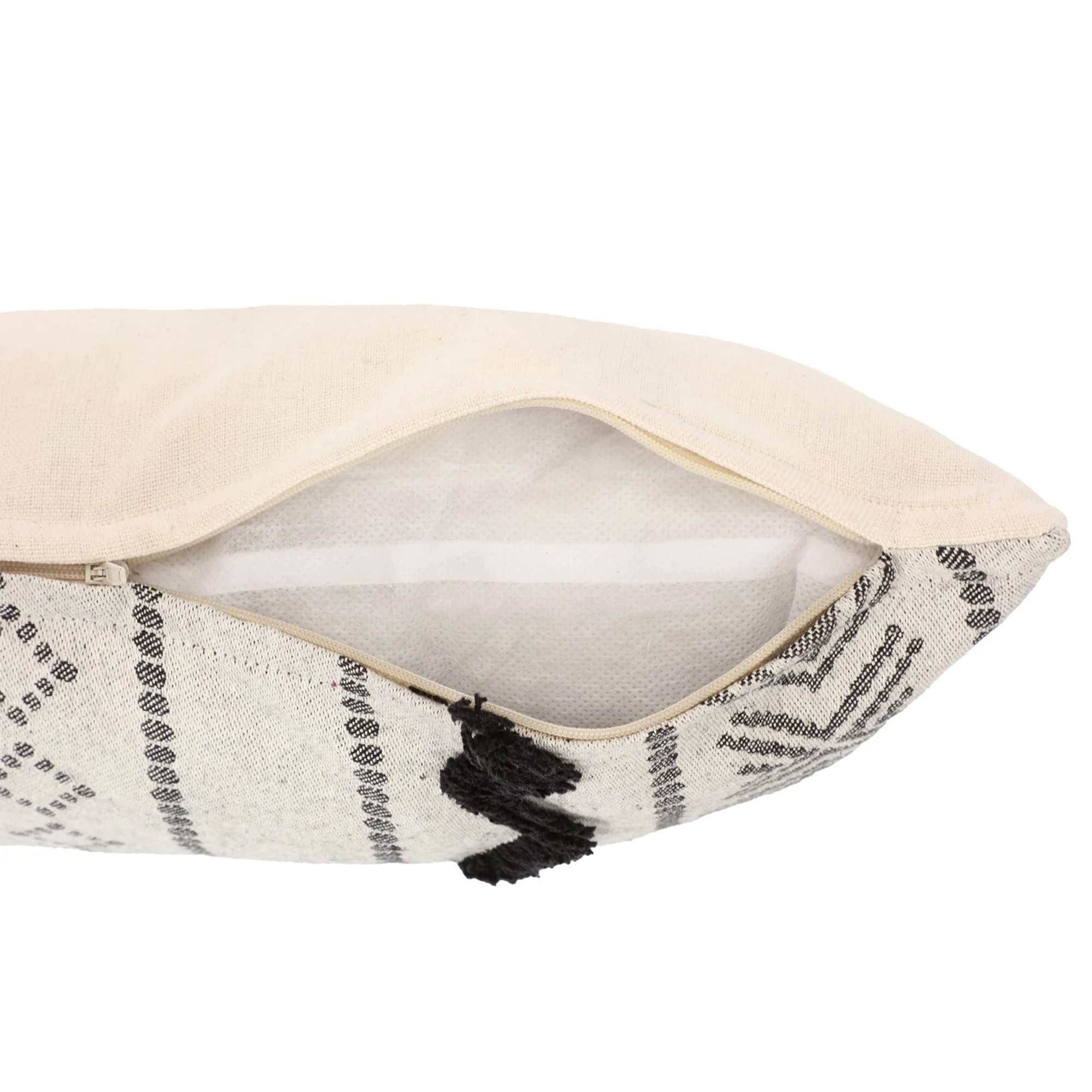 Coussin ethnique 30x50cm - Noir