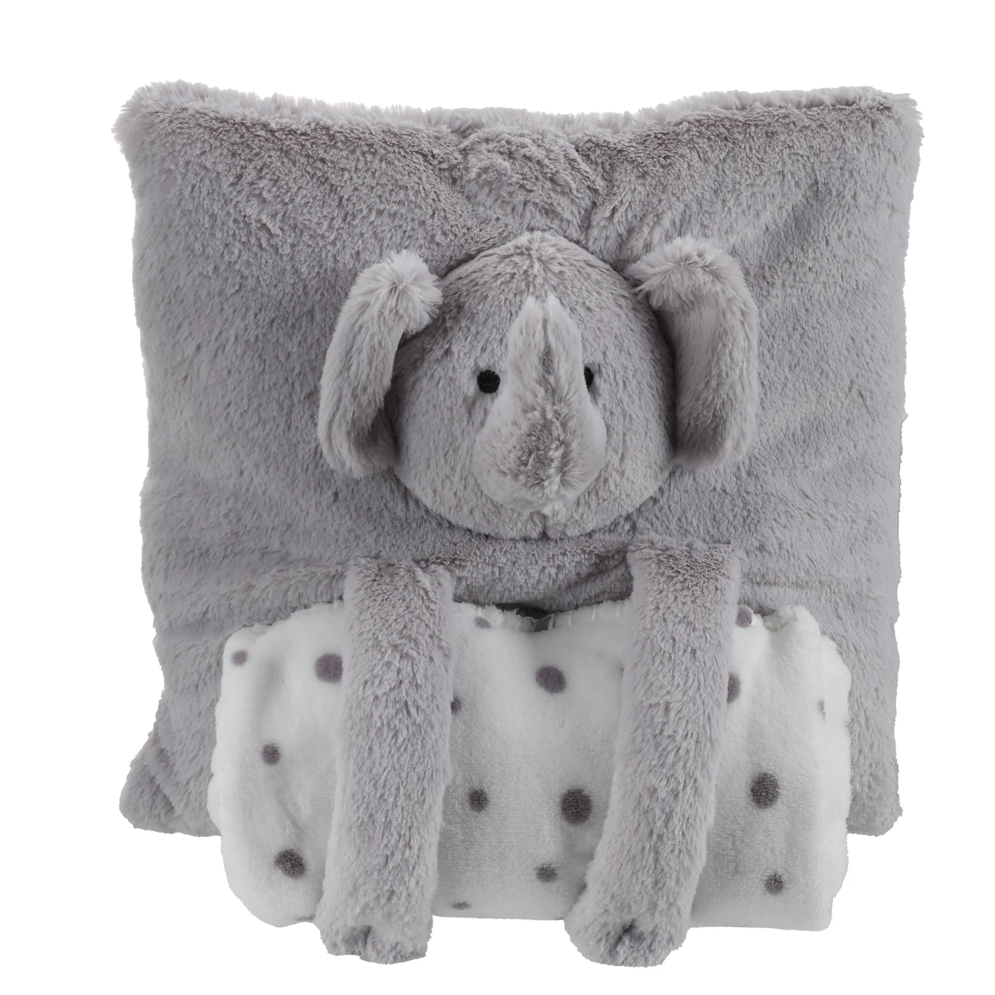 Coussin + plaid intégré animal  - Marron - Image 5