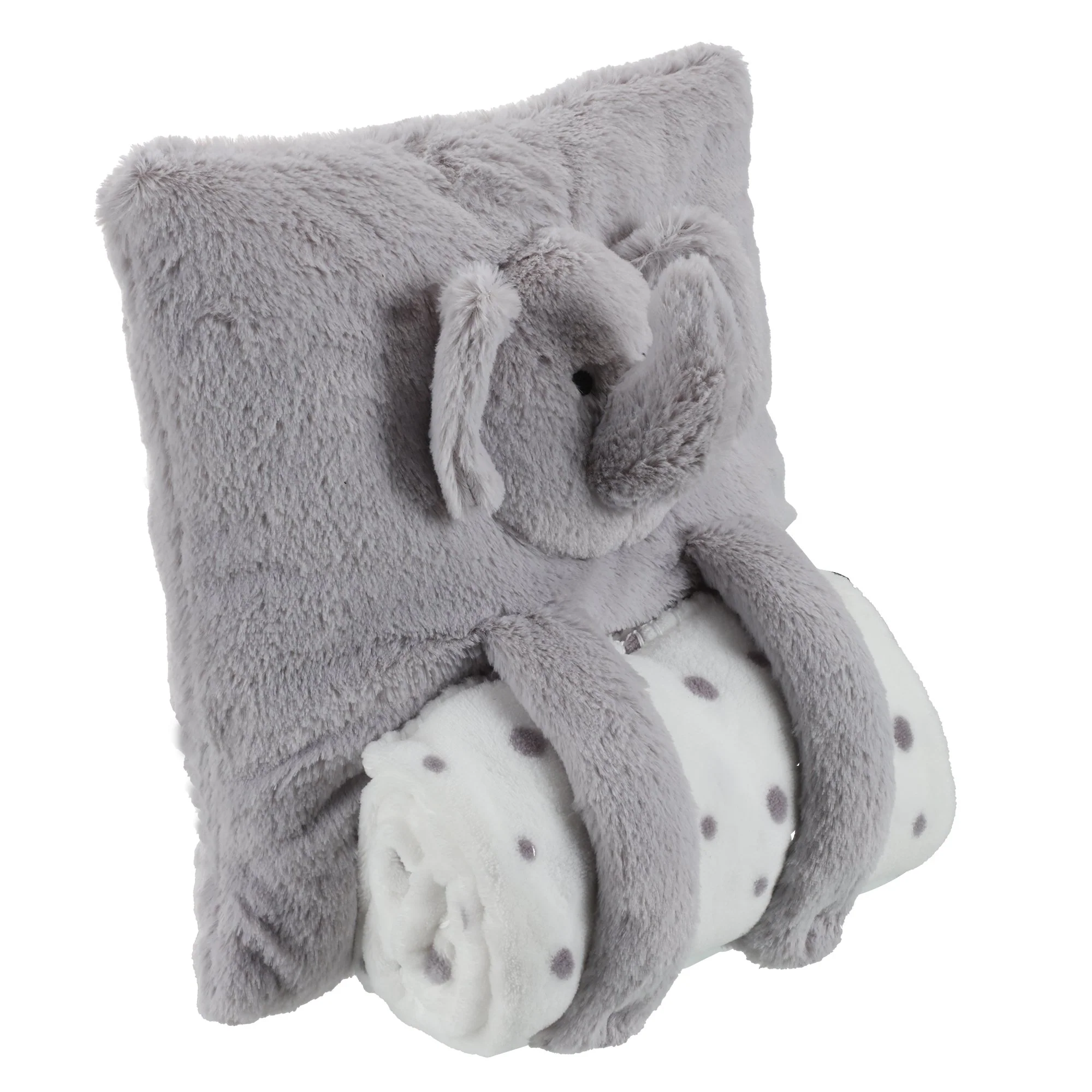Coussin + plaid intégré animal  - Rose - Image 6